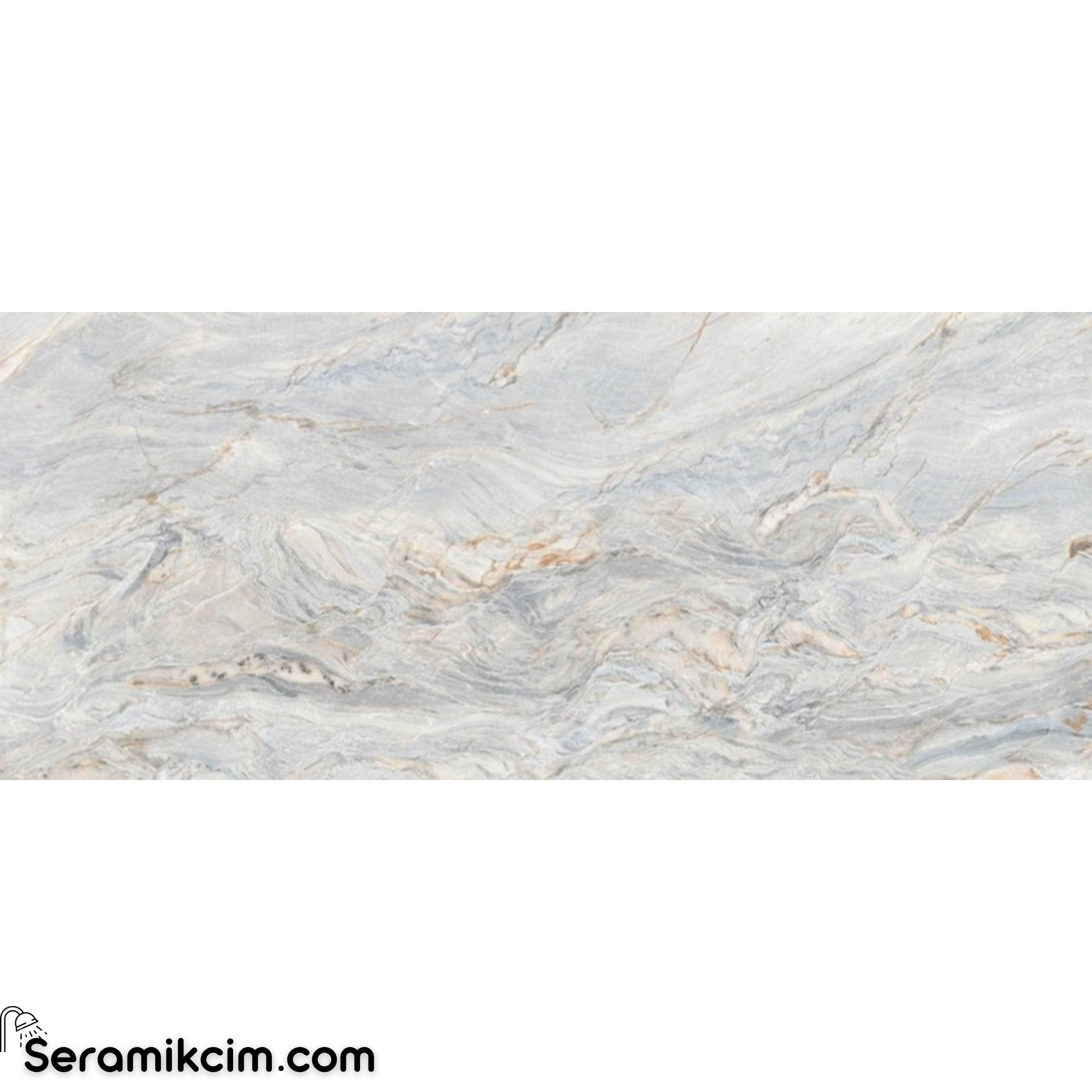 Kütahya Seramik 120x280 Camelia ice Df Parlak 6mm Fl Rek 1. Kalite