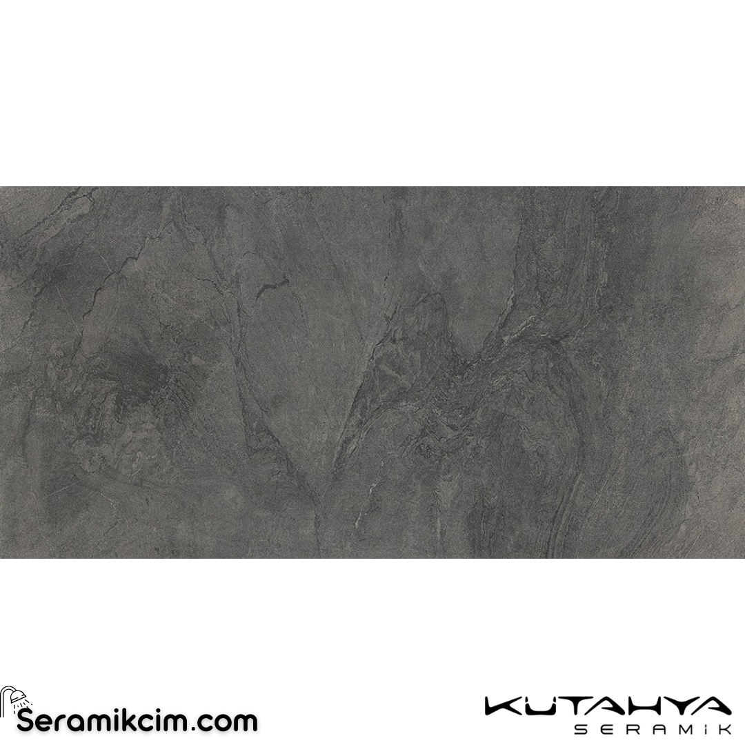 Kütahya Seramik 30x60 Atlantis Antrasit Parlak