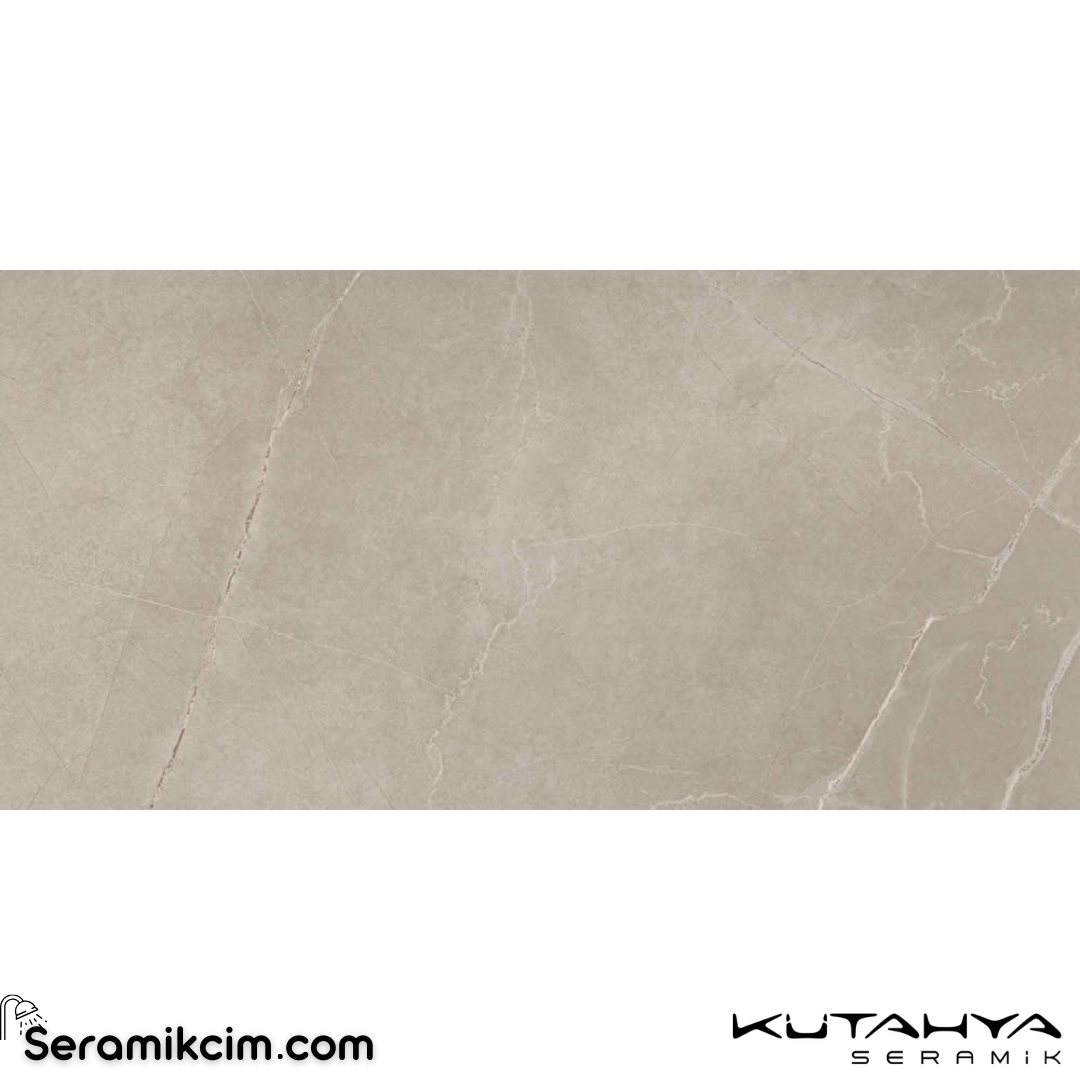 Kütahya Seramik 60x120 Adria Latte Rektifiye Parlak Nano