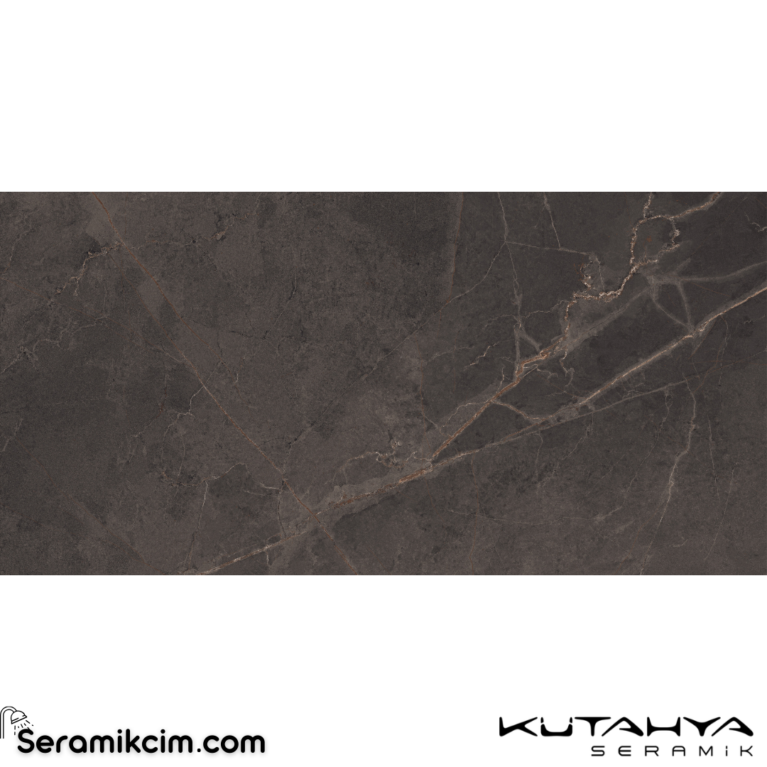 Kütahya Seramik 60x120 Adria Mocha Rektifiye Parlak Nano