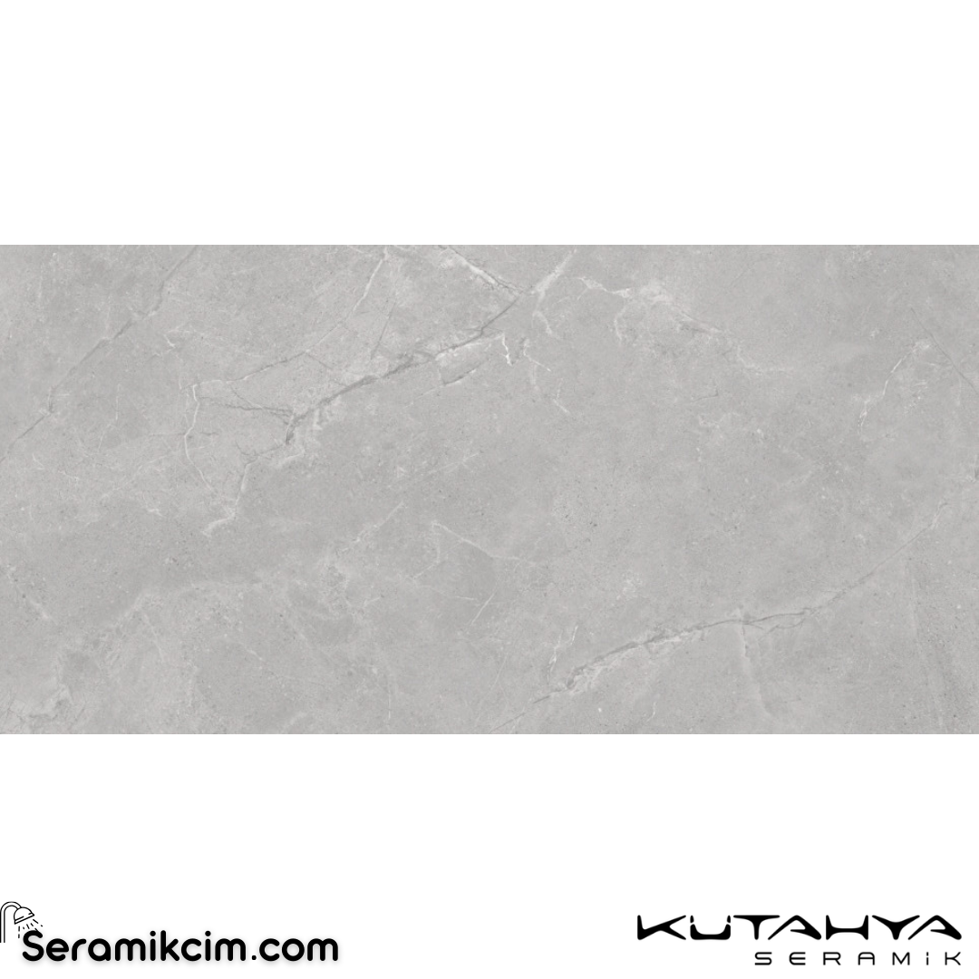 Kütahya Seramik 60x120 Alfa Açık Gri Rektifiye