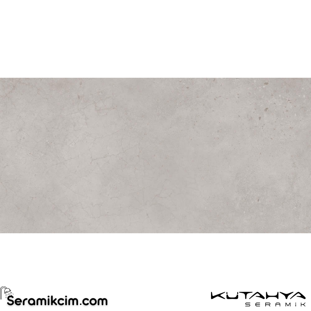 Kütahya Seramik 60x120 Delta Açık Gri Rektifiye