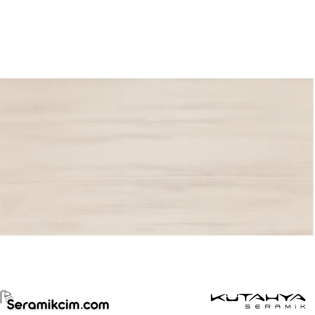 Kütahya Seramik 60x120 Duval Beyaz Rektifiye Parlak Nano
