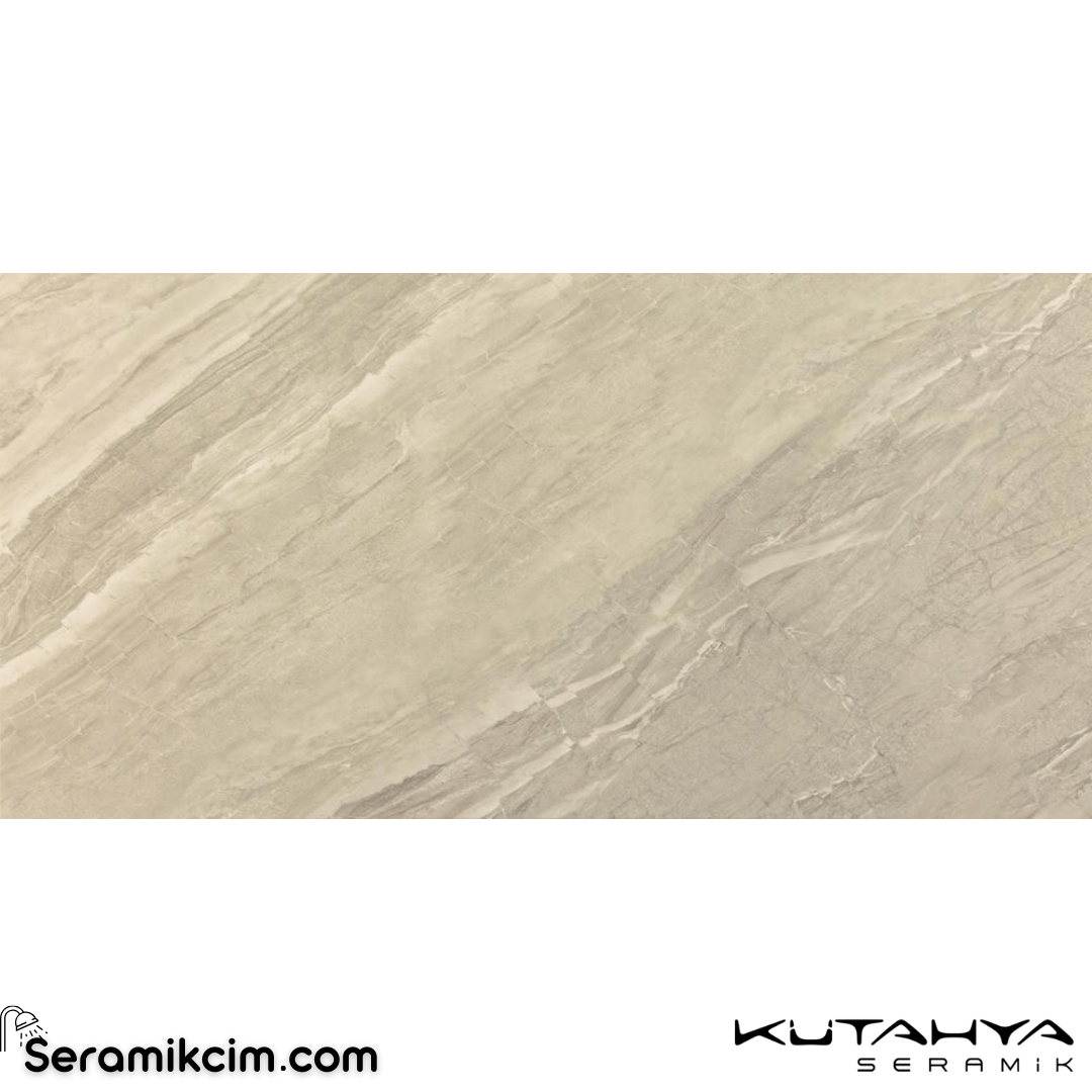 Kütahya Seramik 60x120 Faselis Bone Rektifiye Parlak Nano