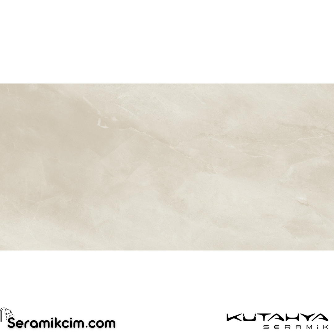 Kütahya Seramik 60x120 Messina Bej Rektifiye Parlak Nano