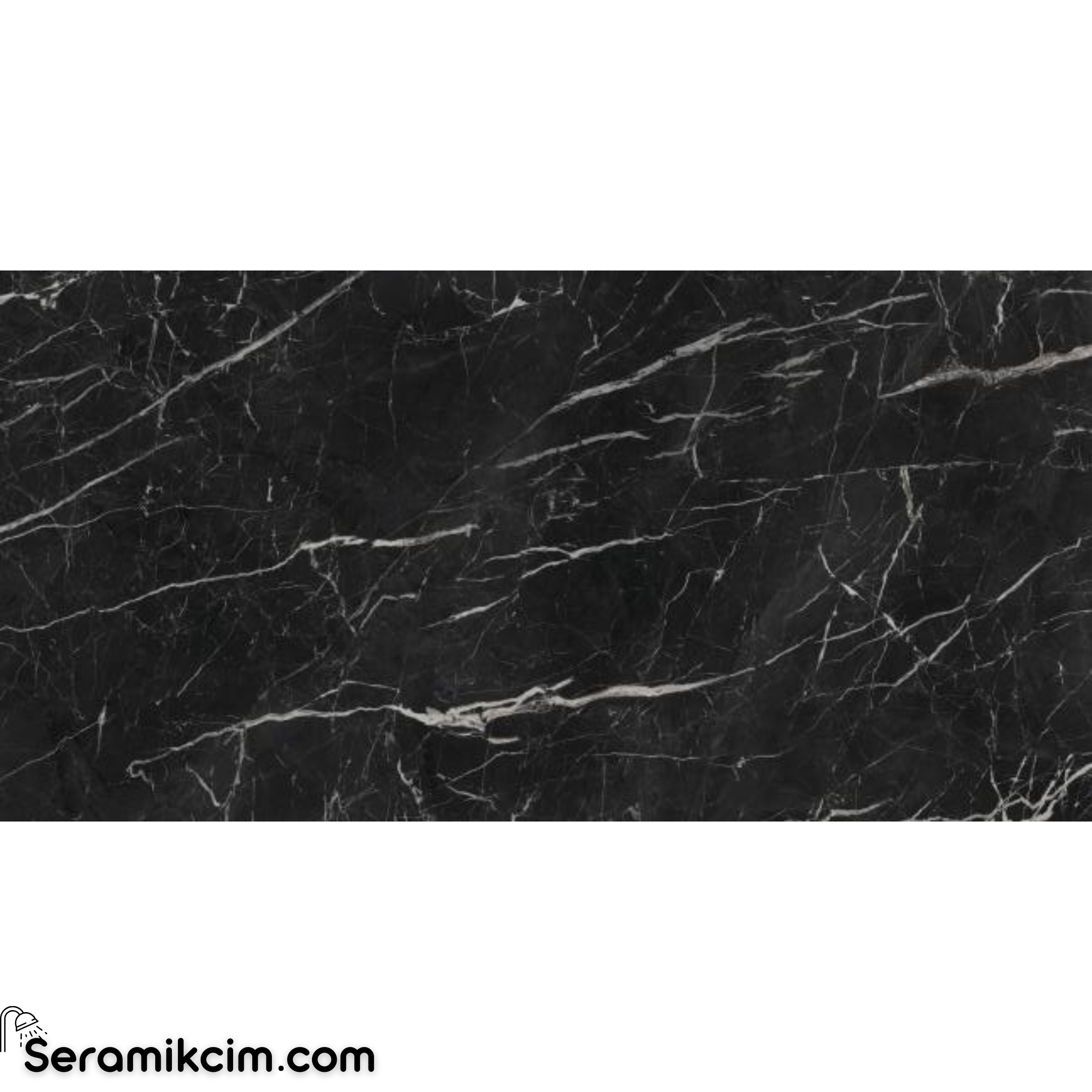 Kütahya Seramik 60x120 Nero Marquina Kristal Rektifiye P Nano 1. Kalite