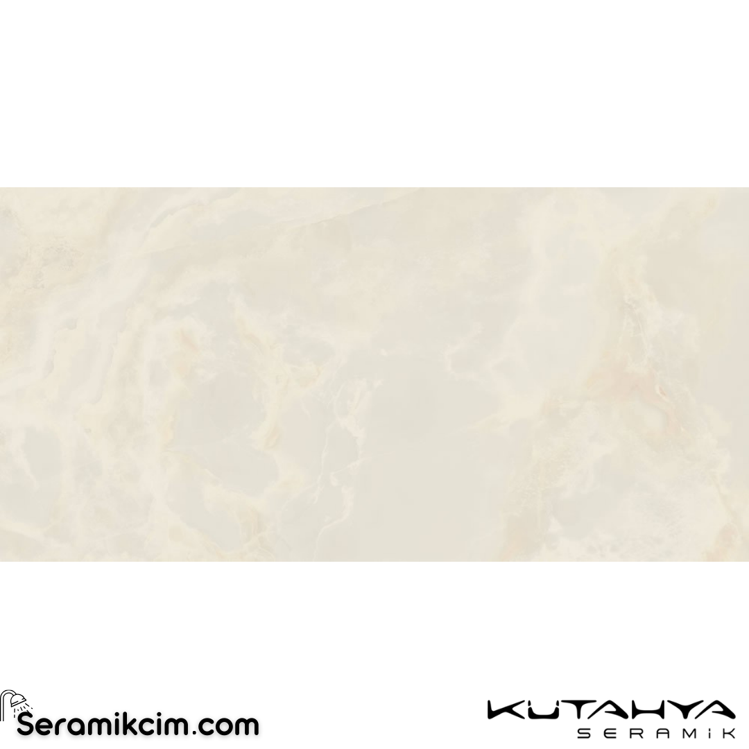 Kütahya Seramik 60x120 Onelya Beyaz Rektifiye Parlak Nano