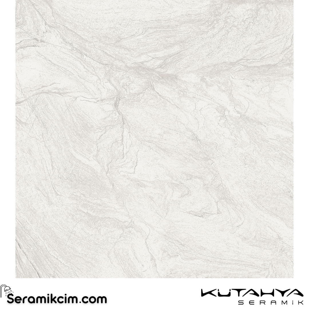 Kütahya Seramik 60x60 Atlantis Mat Beyaz Rektifiye 