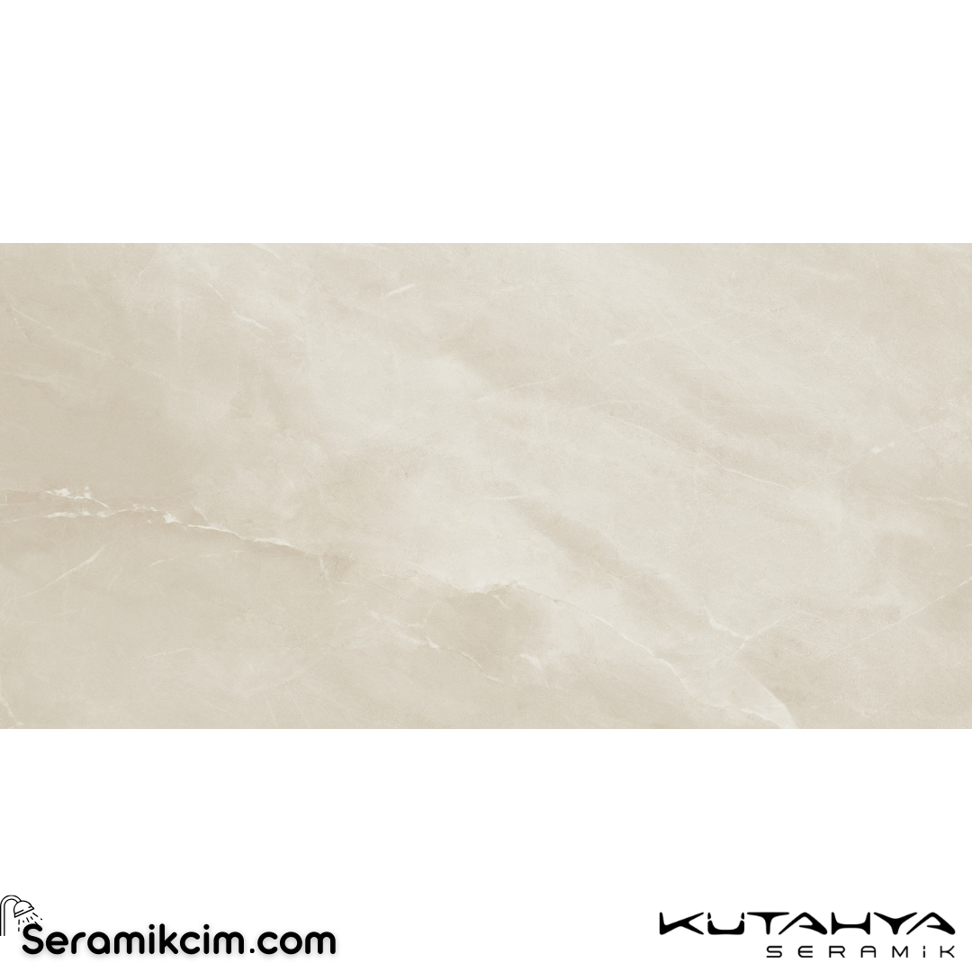 Kütahya Seramik 80x160 Messina Bej Rektifiye Parlak Nano