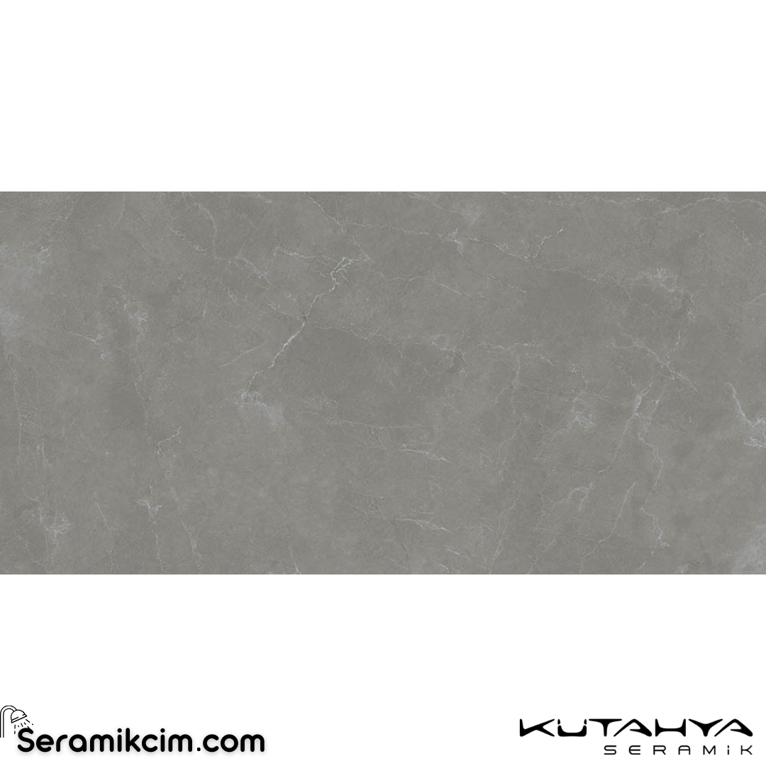 Kütahya Seramik 80x160 Pulpis Prime Mat Koyu Gri Rektifiye