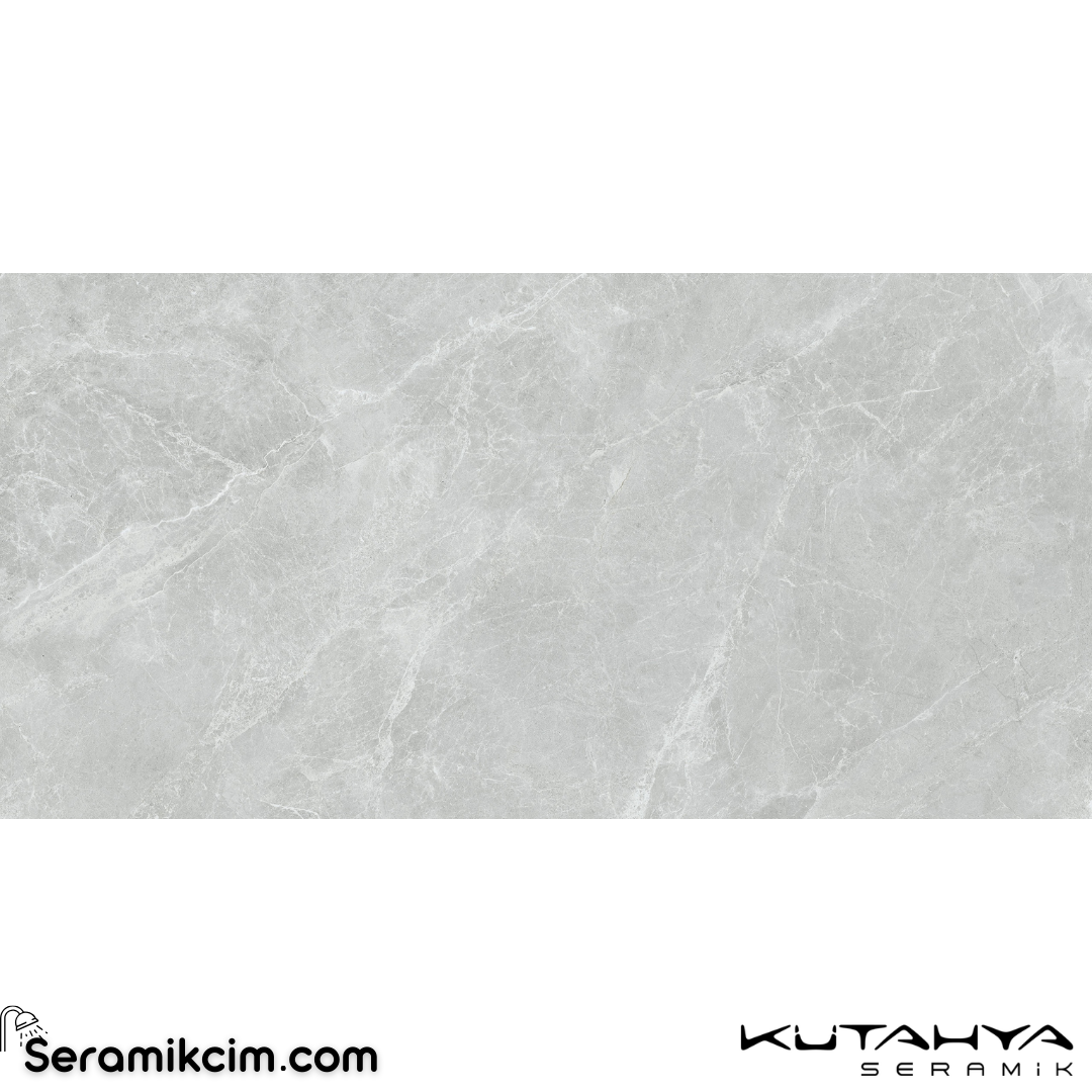 Kütahya Seramik 80x160 Swan Gri Rektifiye Parlak Nano