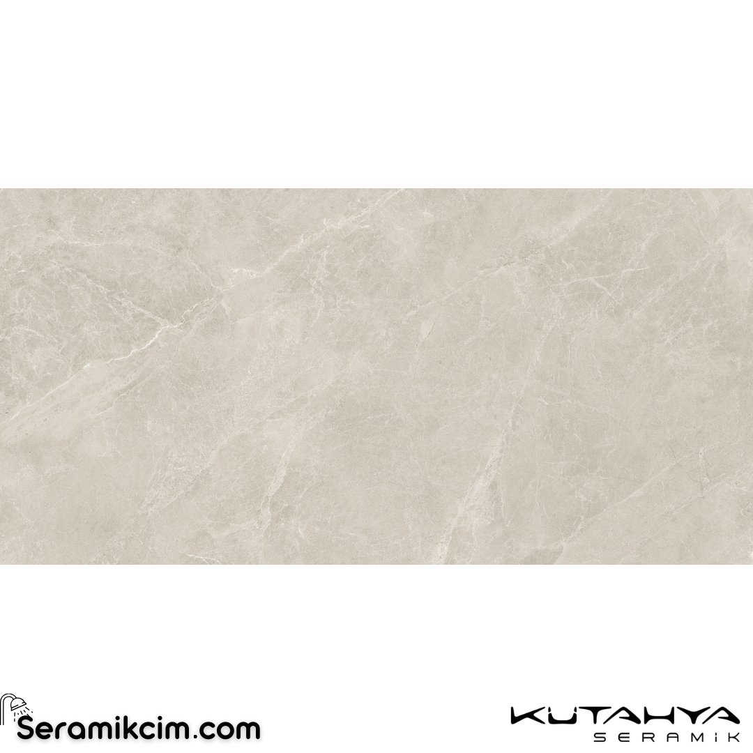 Kütahya Seramik 80x160 Swan Latte Rektifiye Parlak Nano