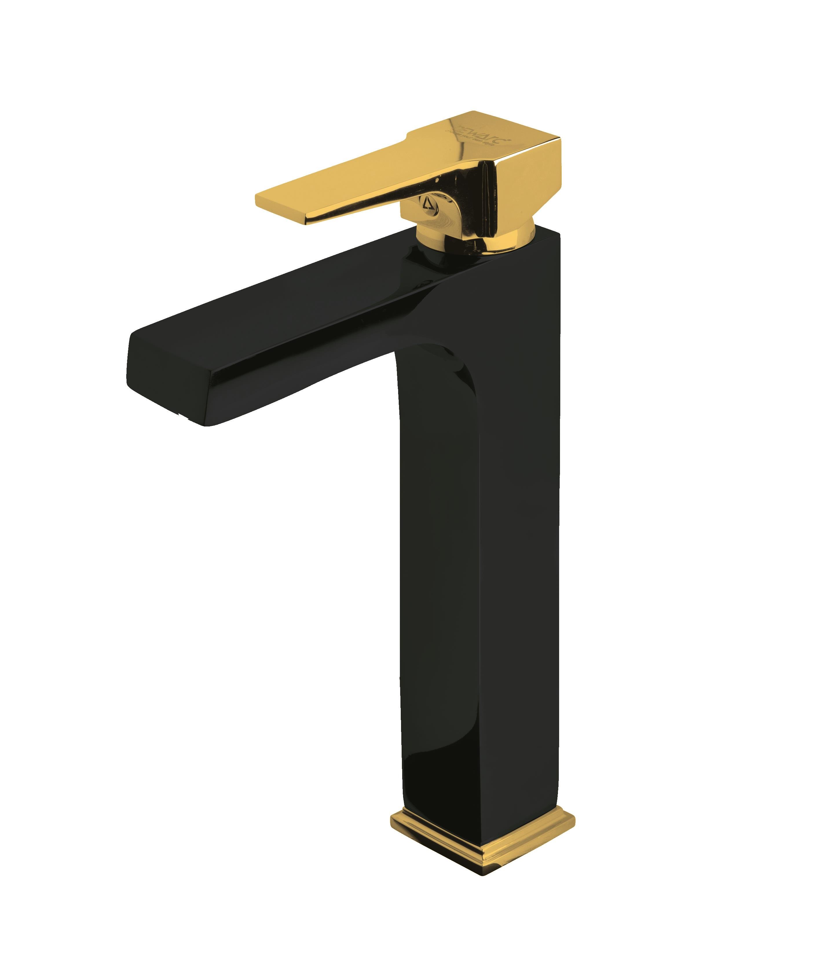 Newarc  Aqua Çanak Lavabo Bataryası Siyah/Altın 941001BG