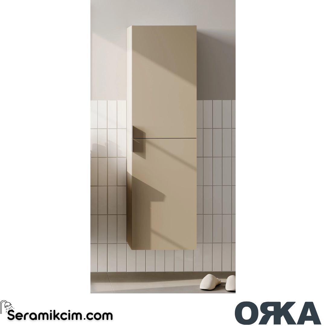 Orka Desna 40cm Boy Dolabı Set (Sağ-Sol) Çöl Beji