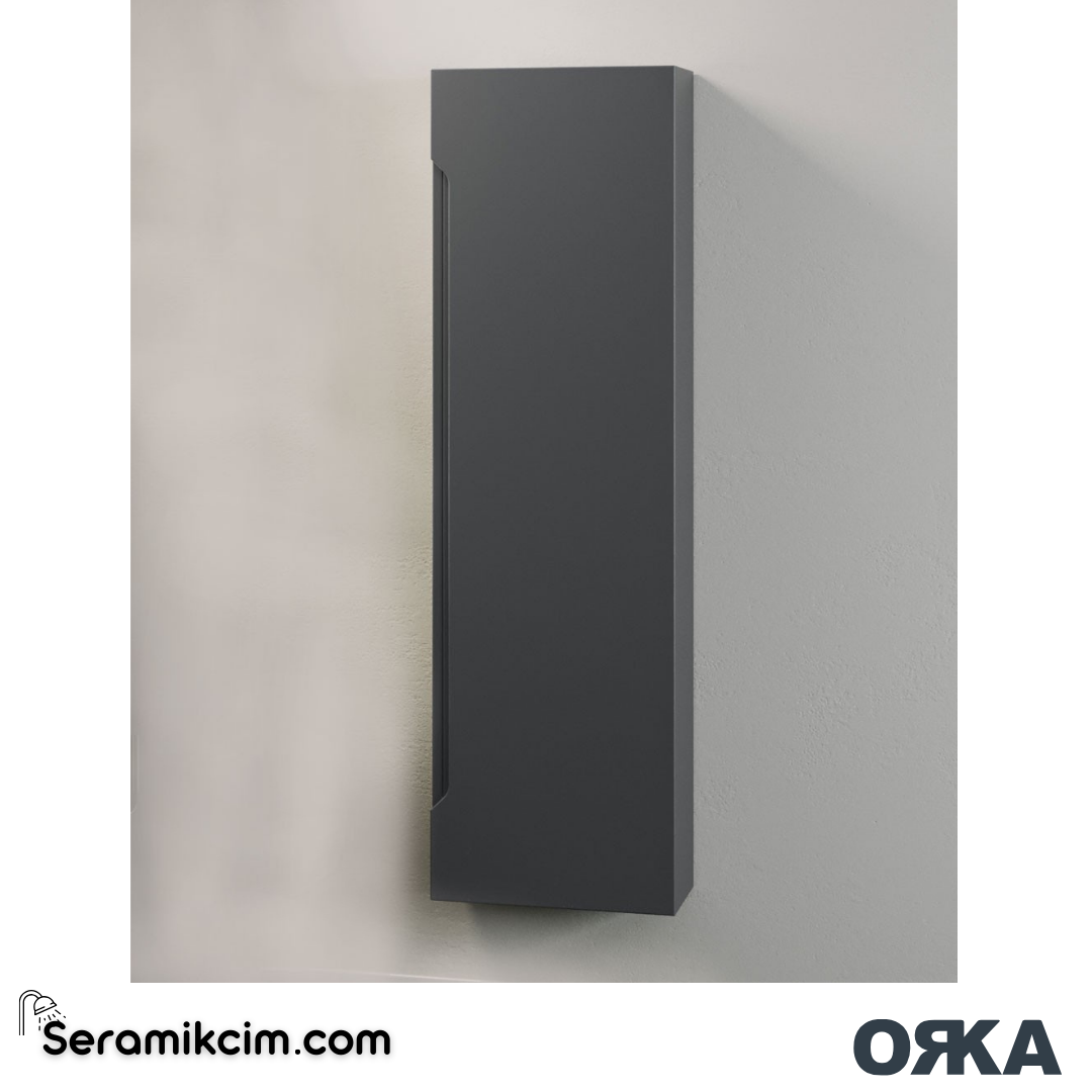 Orka Malta 40cm Boy Dolabı (Sağ-Sol) Mat Antrasit - ORK.BYD1126