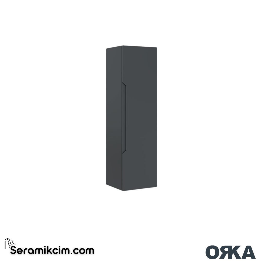 Orka Messina 40cm Boy Dolabı (Sağ-Sol) Mat Antrasit - ORK.BYD1130