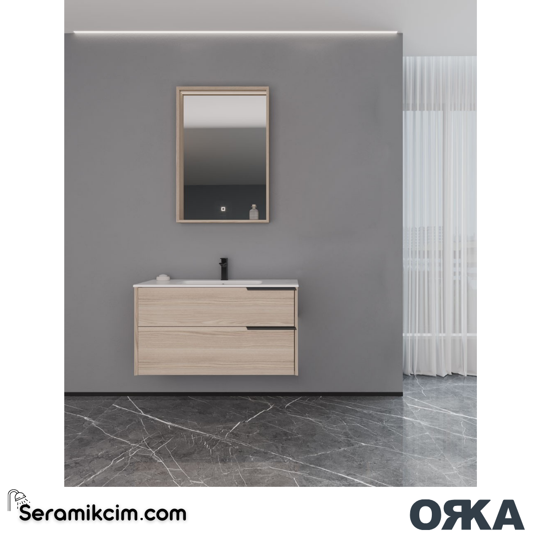 Orka Noventa 80cm Banyo Dolabı Set Cordoba - ORK173.80.02.TKM