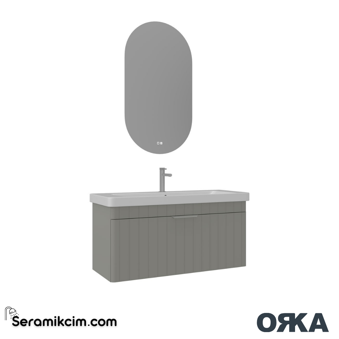 Orka Procida 105cm Banyo Dolabı Set Mat Kaşmir - ORK201.105.03.TKM