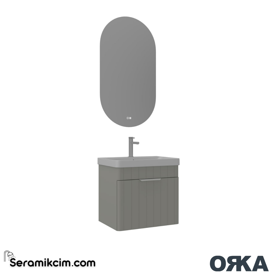 Orka Procida 60cm Banyo Dolabı Set Mat Kaşmir - ORK201.60.03.TKM