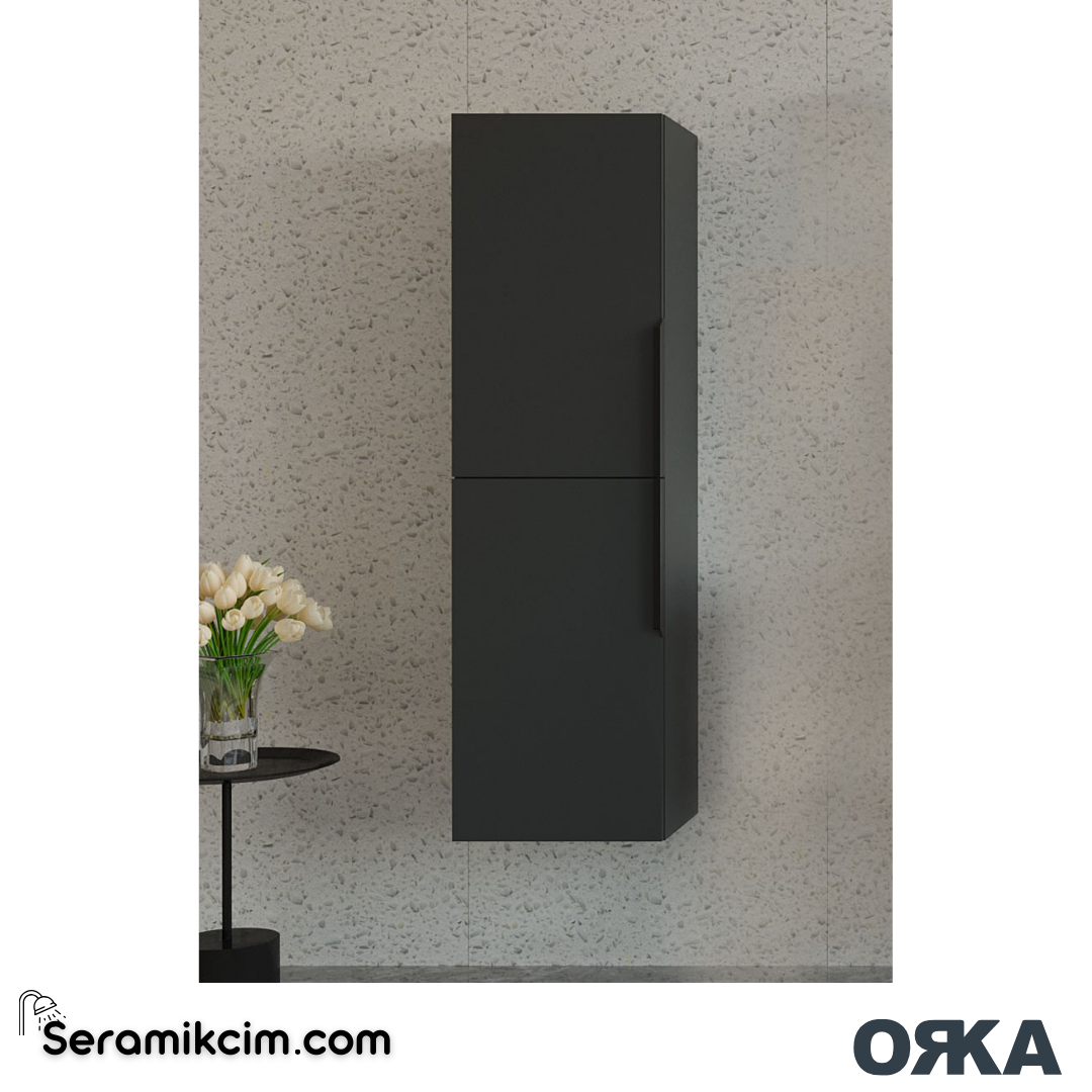 Orka Pure 40cm Boy Dolabı (Sağ-Sol) Mat Antrasit - ORK.BYD1154
