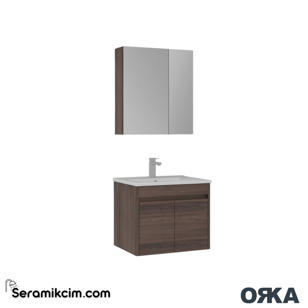 Orka Side 65cm Kapaklı Banyo Dolabı Set Navaro - ORK224.65.03.TKM