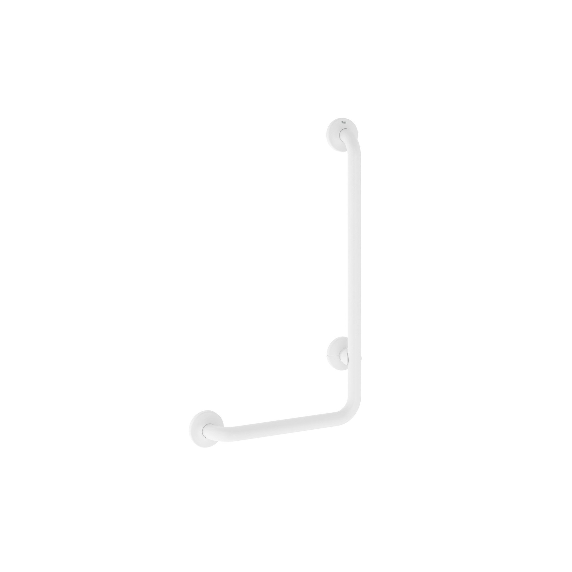 Roca Access Pro 90° Tutunma Barı, Sağ Tutuş, Beyaz Antibakteriyel Vinil A816984009