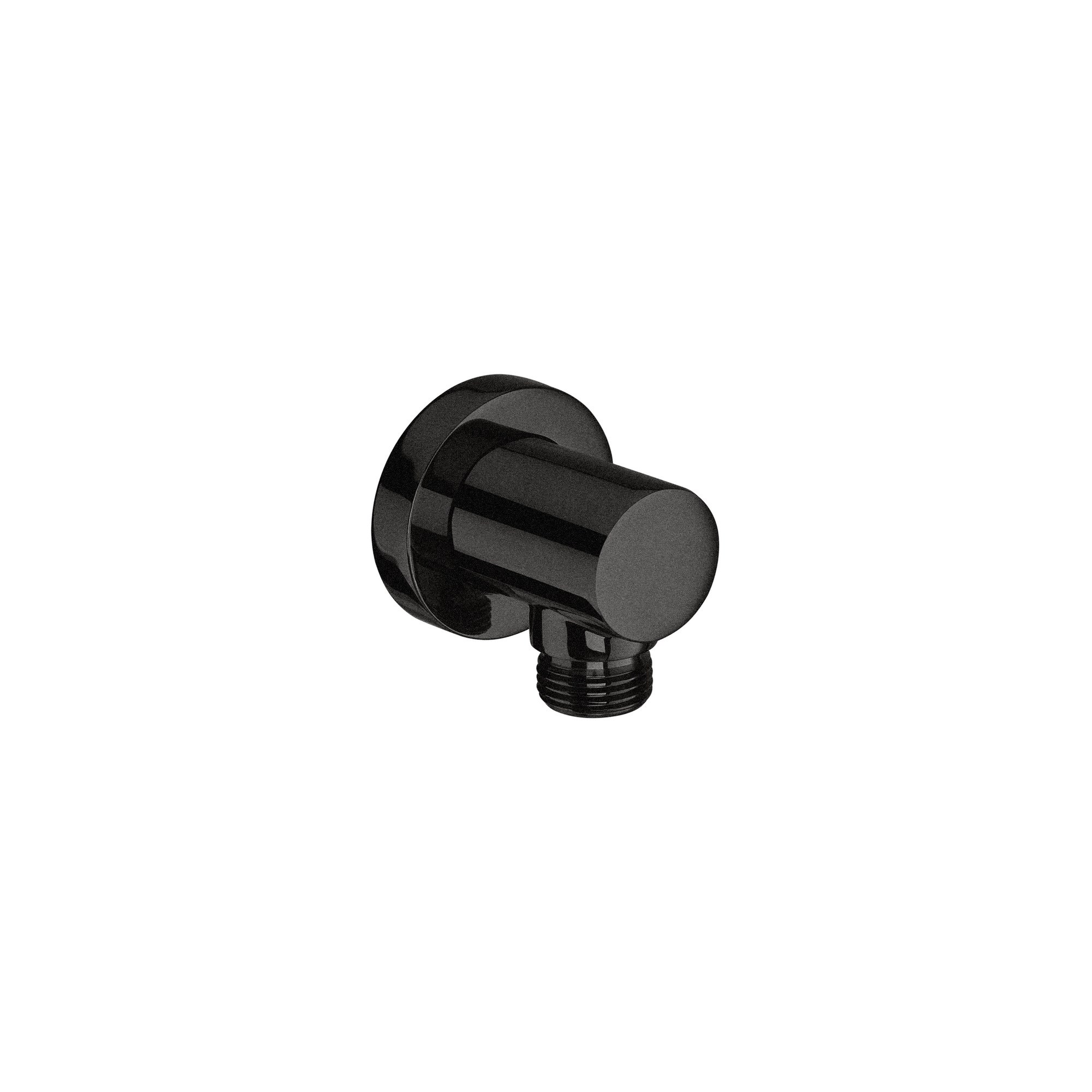 Roca Aqua Round Everlux Duş Çıkış Dirseği Fırçalı Titanyum Siyah, 1/2