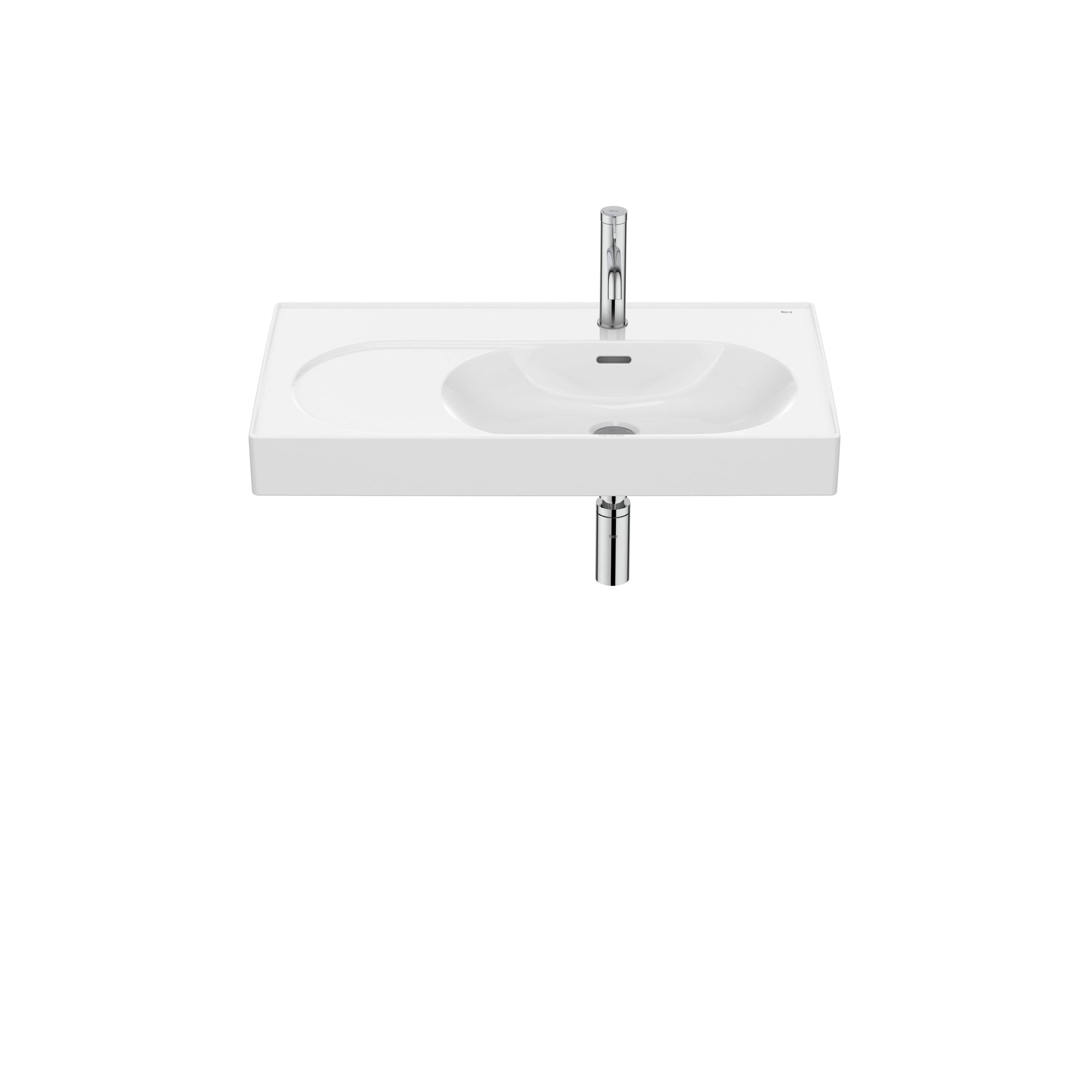 Roca Asymmetric Asma right-hand Fineceramic® basin A327744000