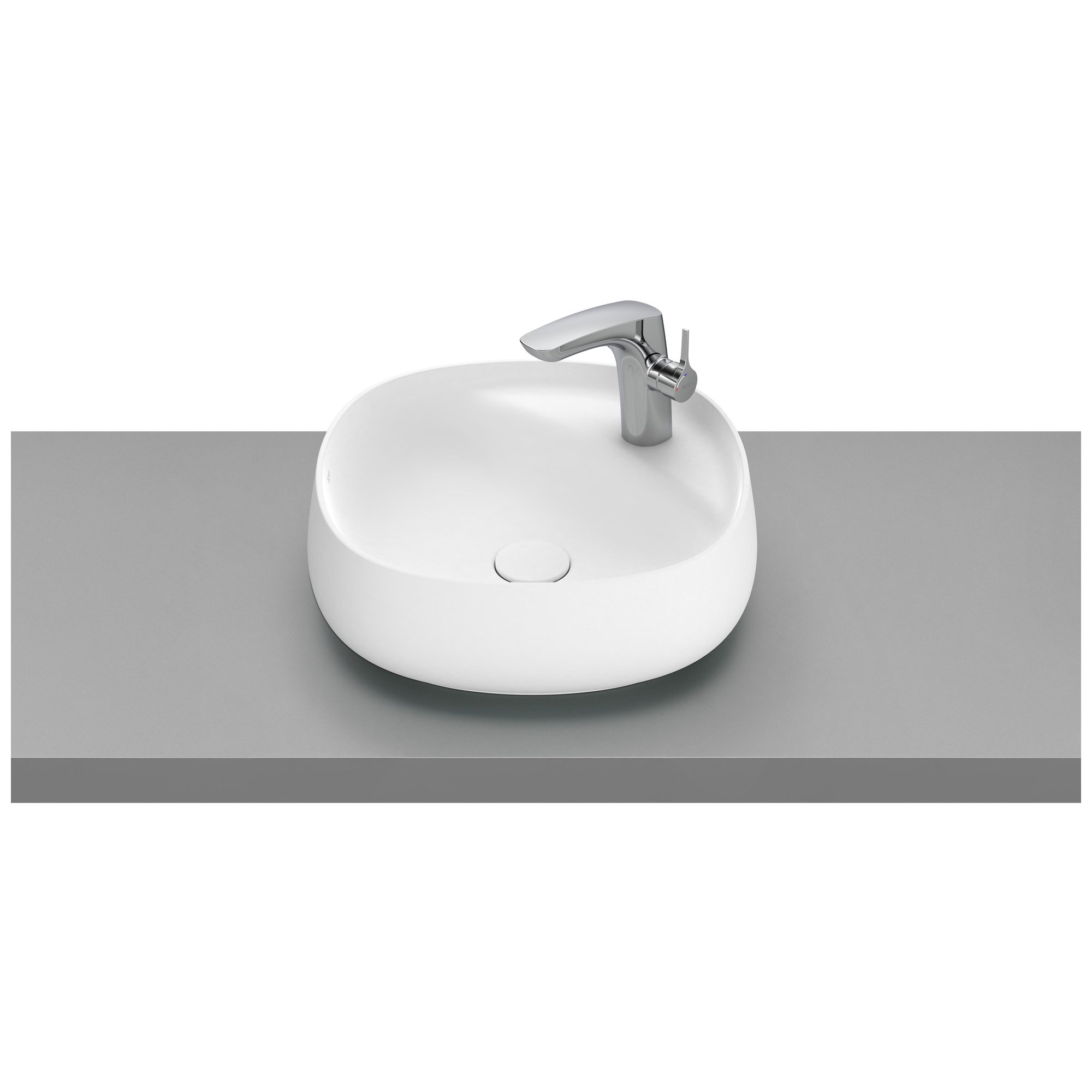 Roca Beyond FINECERAMIC® Tezgah Üstü Lavabo Mat Beyaz455 x 455 mm A3270B9620