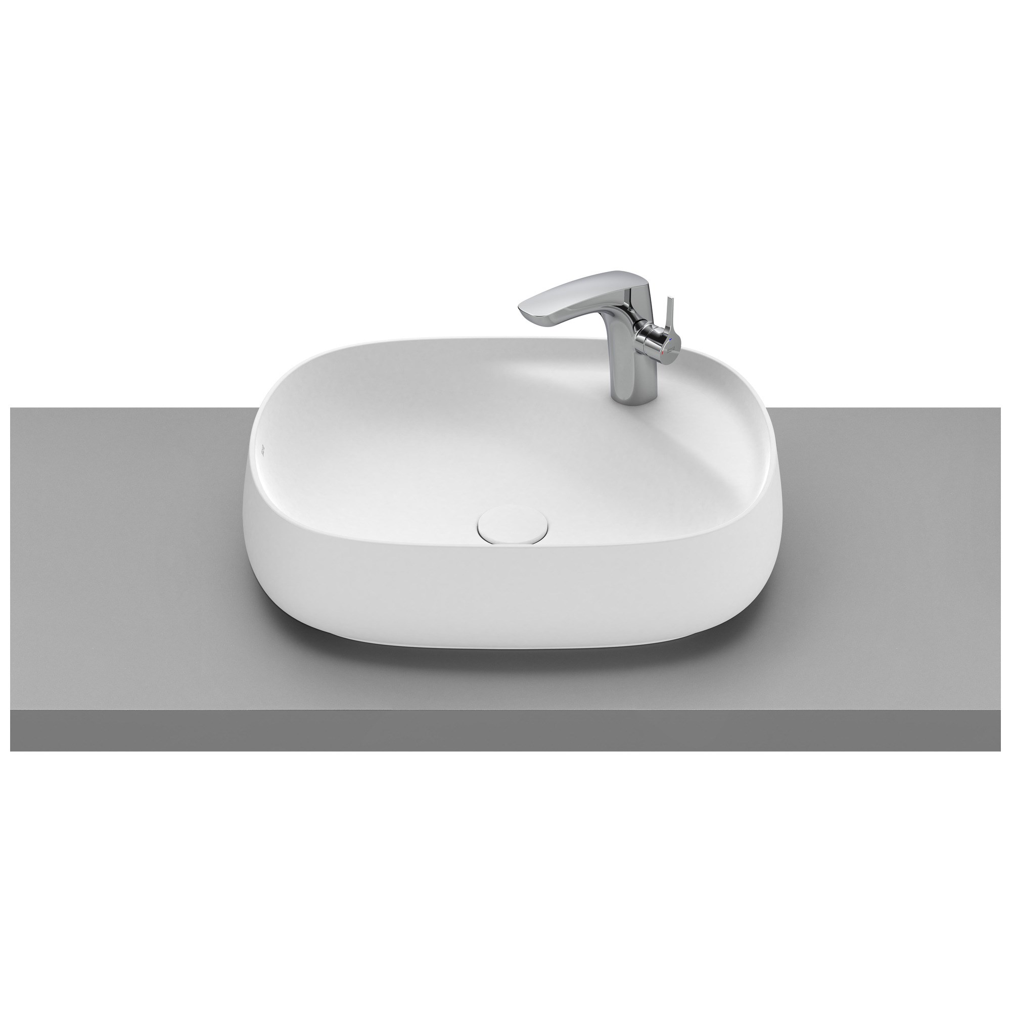 Roca Beyond FINECERAMIC® Tezgah Üstü Lavabo Mat Beyaz 585 x 455 mm A3270B8620