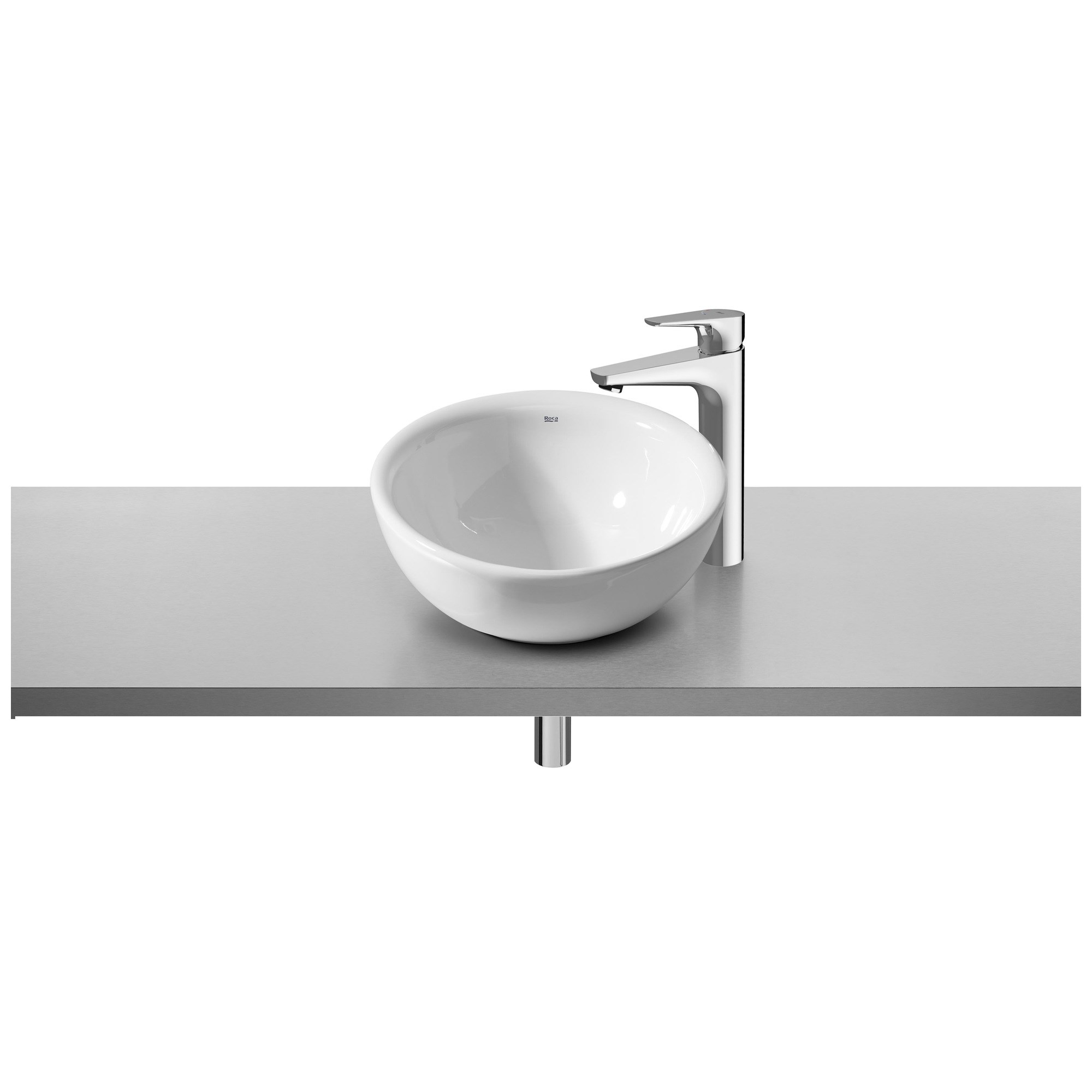 Roca Bol Tezgah Üstü Lavabo Beyaz ø 420 mm A327876000
