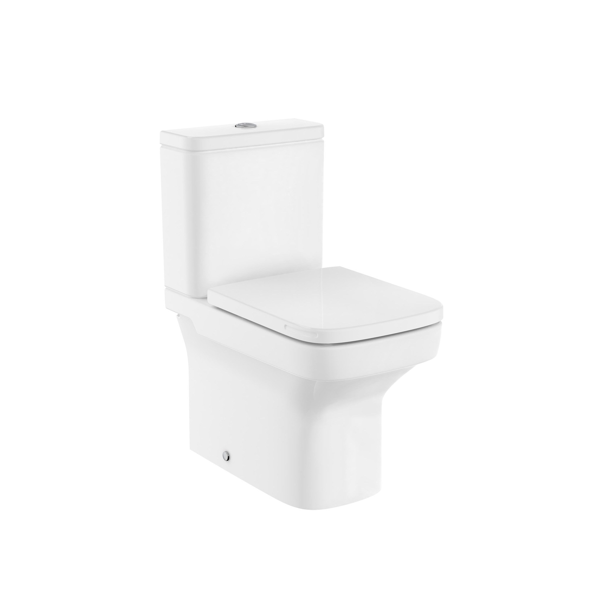 Roca Dama Kompakt Yerden Klozet, Beyaz, 600 mm, Kanalsız, Çift Çıkışlı A34278L000