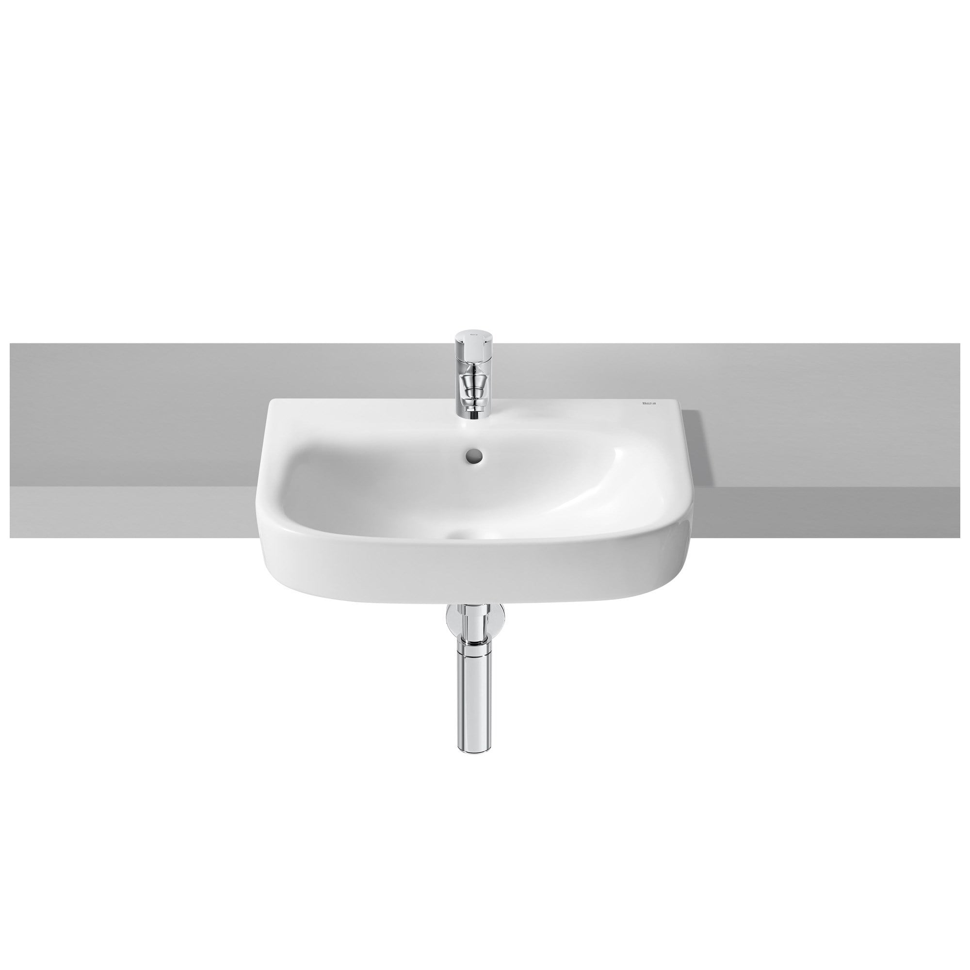 Roca Debba Yarım Tezgah Lavabo Beyaz 520 x 400 mm A32799S000