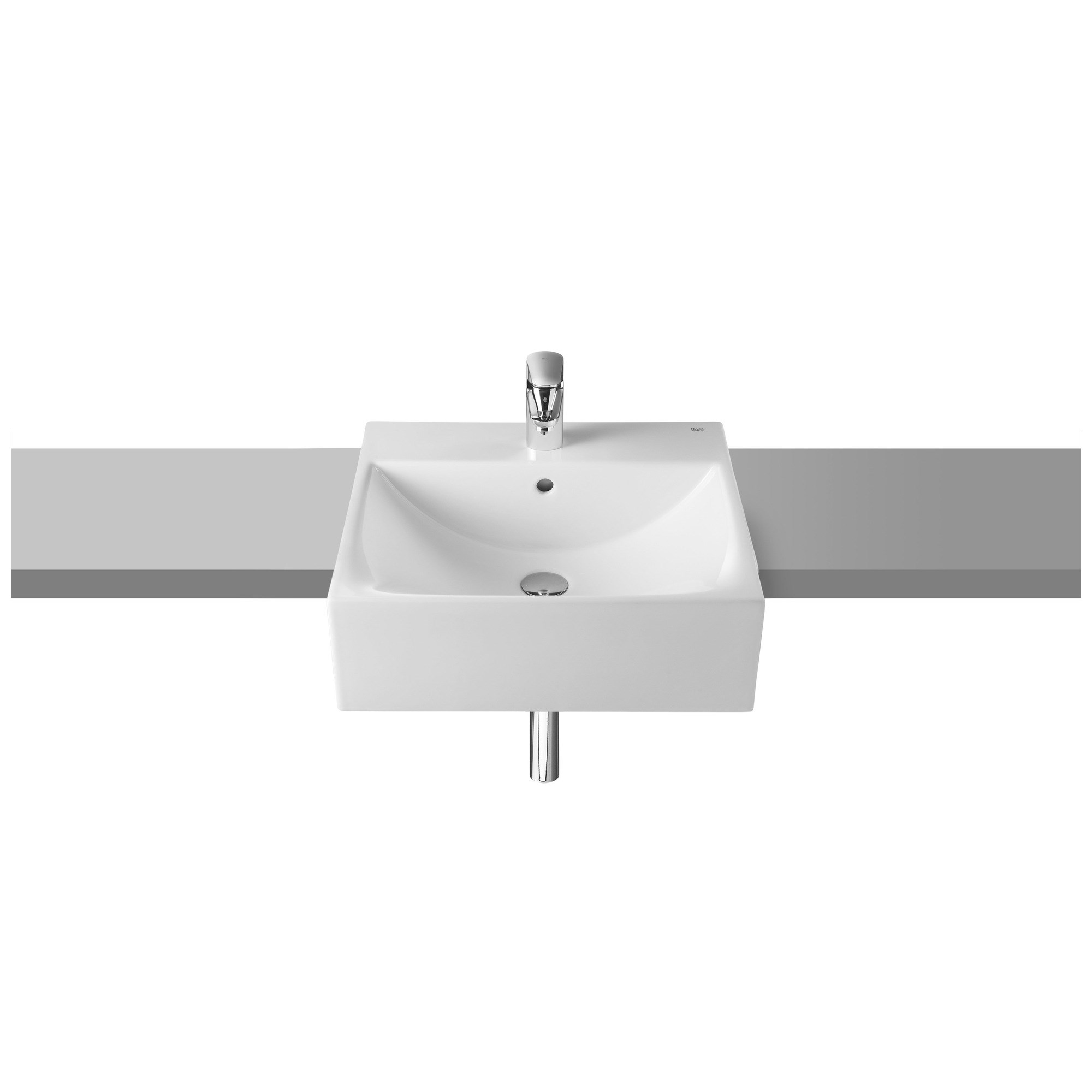 Roca Diverta Yarım Tezgah Lavabo Beyaz 500 x 450 mm A32711S000
