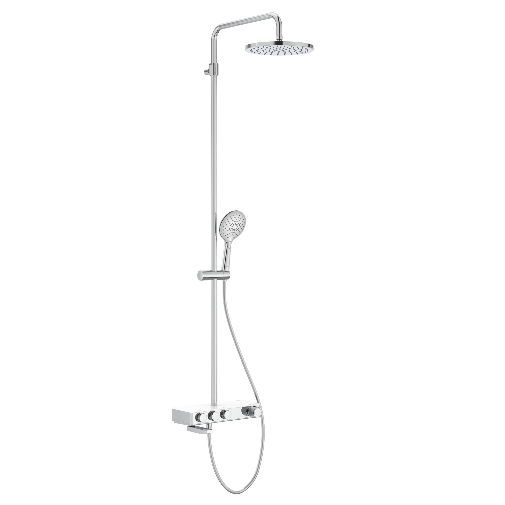 Roca Index-T Switch, Raflı Termostatik Banyo Duş Kolonu Krom A5A9H09C00