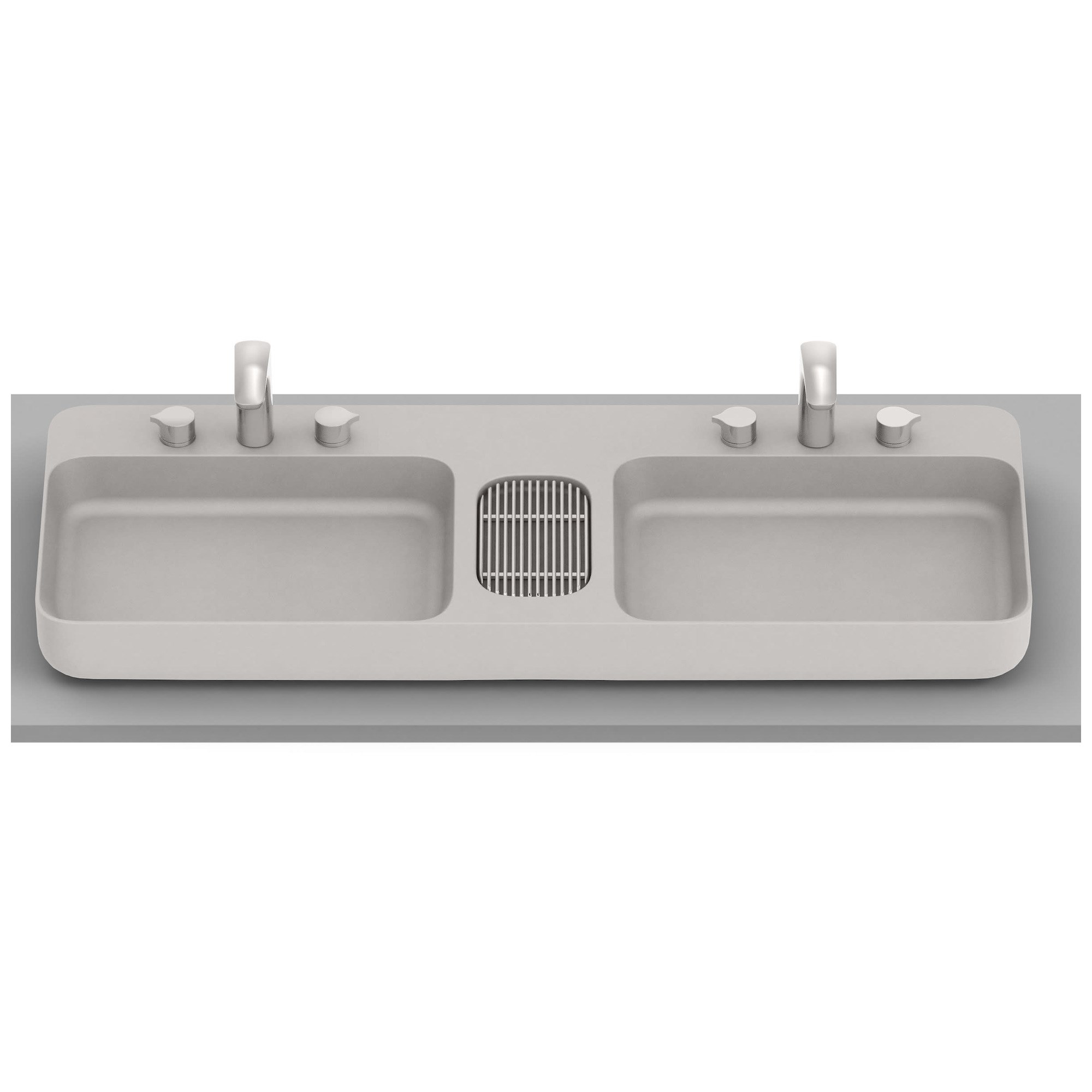 Roca Infinity Çift HazneliTezgah Üstü Lavabo Bej 1100 x 420 mm A327271650