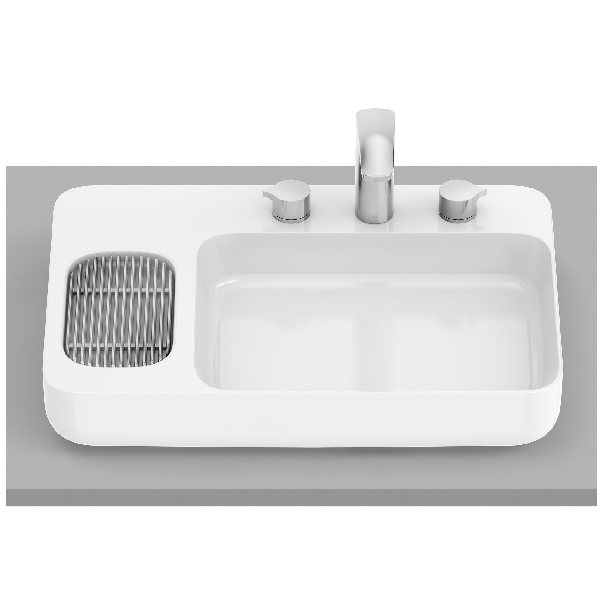 Roca Infinity Tezgah Üstü Lavabo Beyaz 600 x 420 mm A327273000