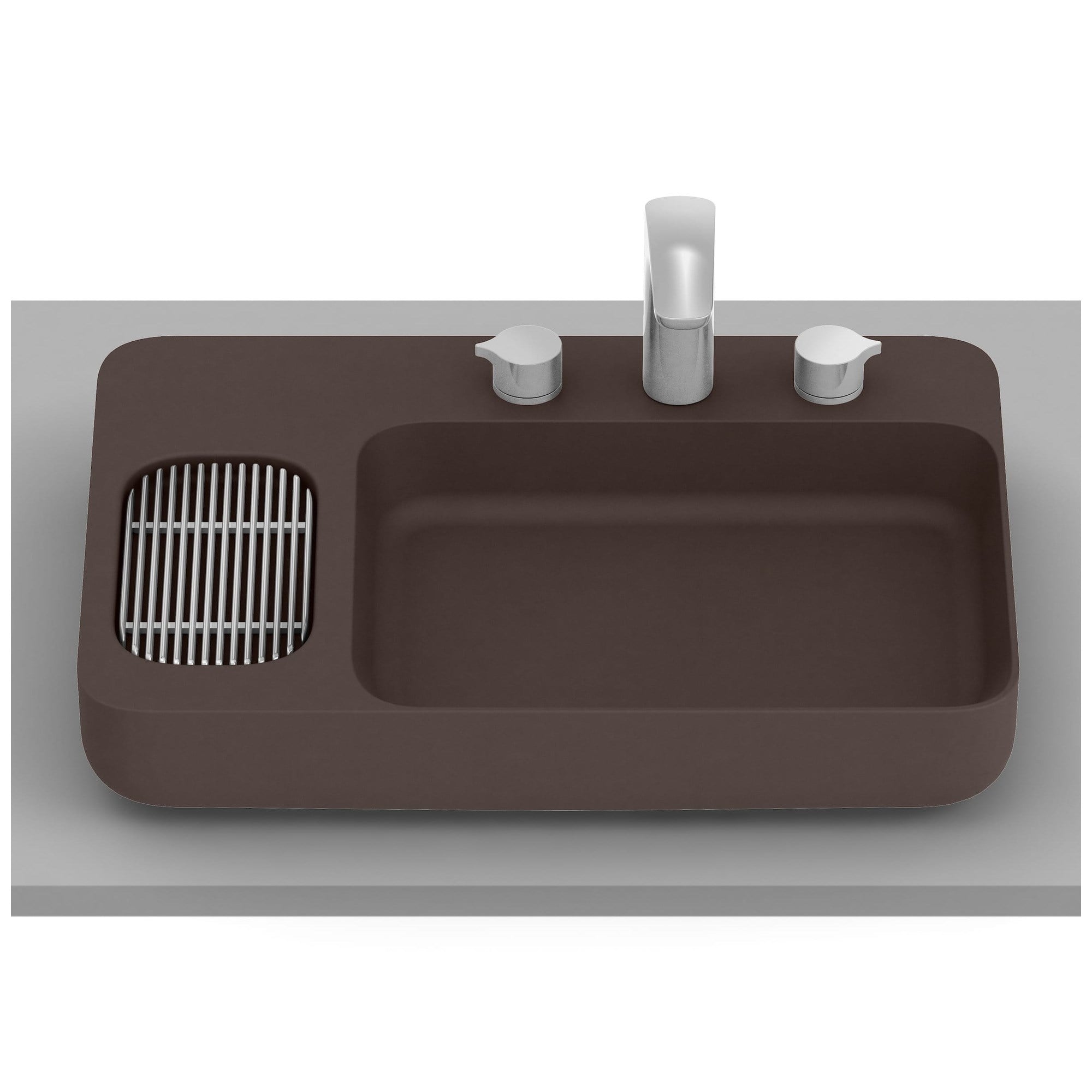 Roca Infinity Tezgah Üstü Lavabo Kahve 600 x 420 mm A327273660