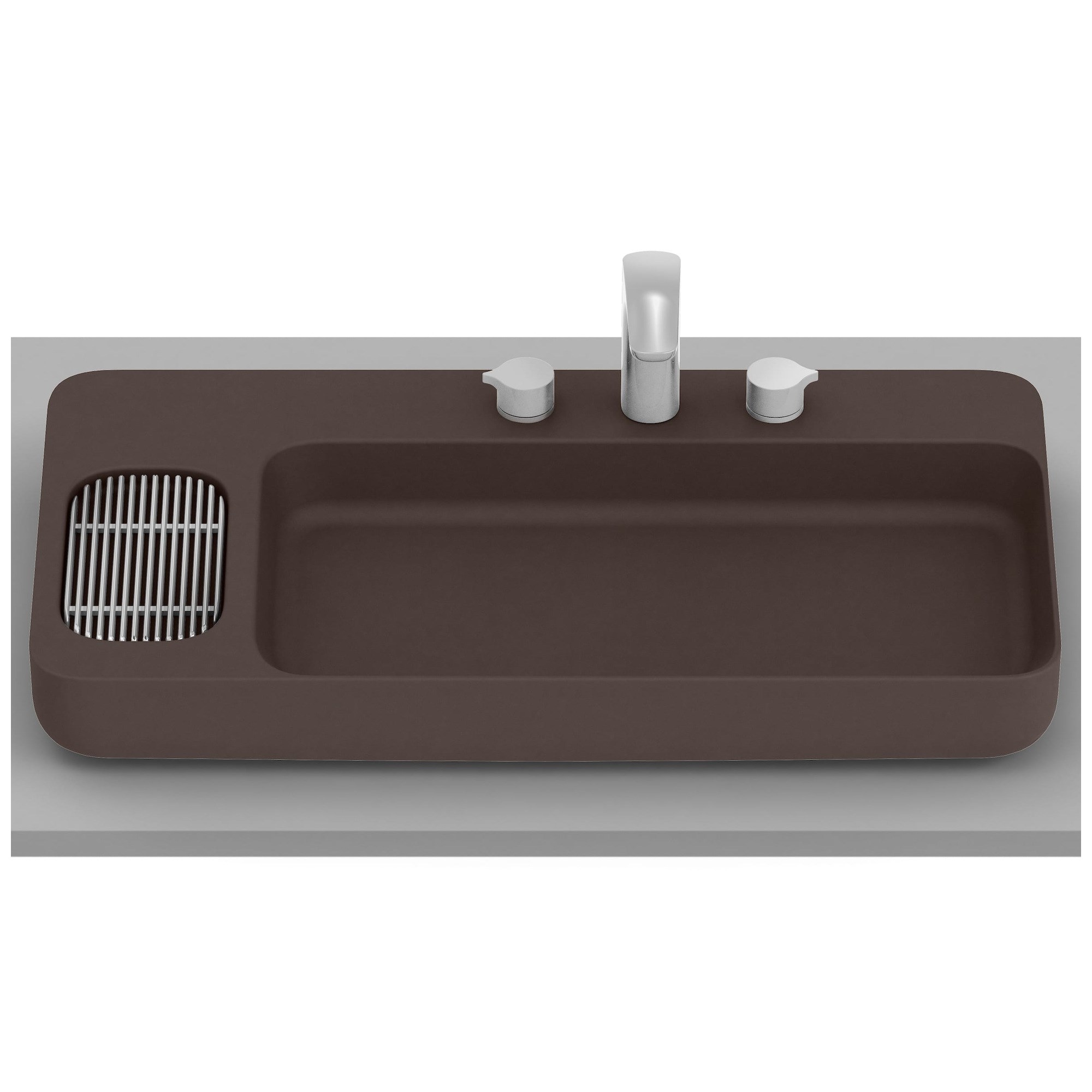 Roca Infinity Tezgah Üstü Lavabo Kahve 800 x 420 mm A327272660