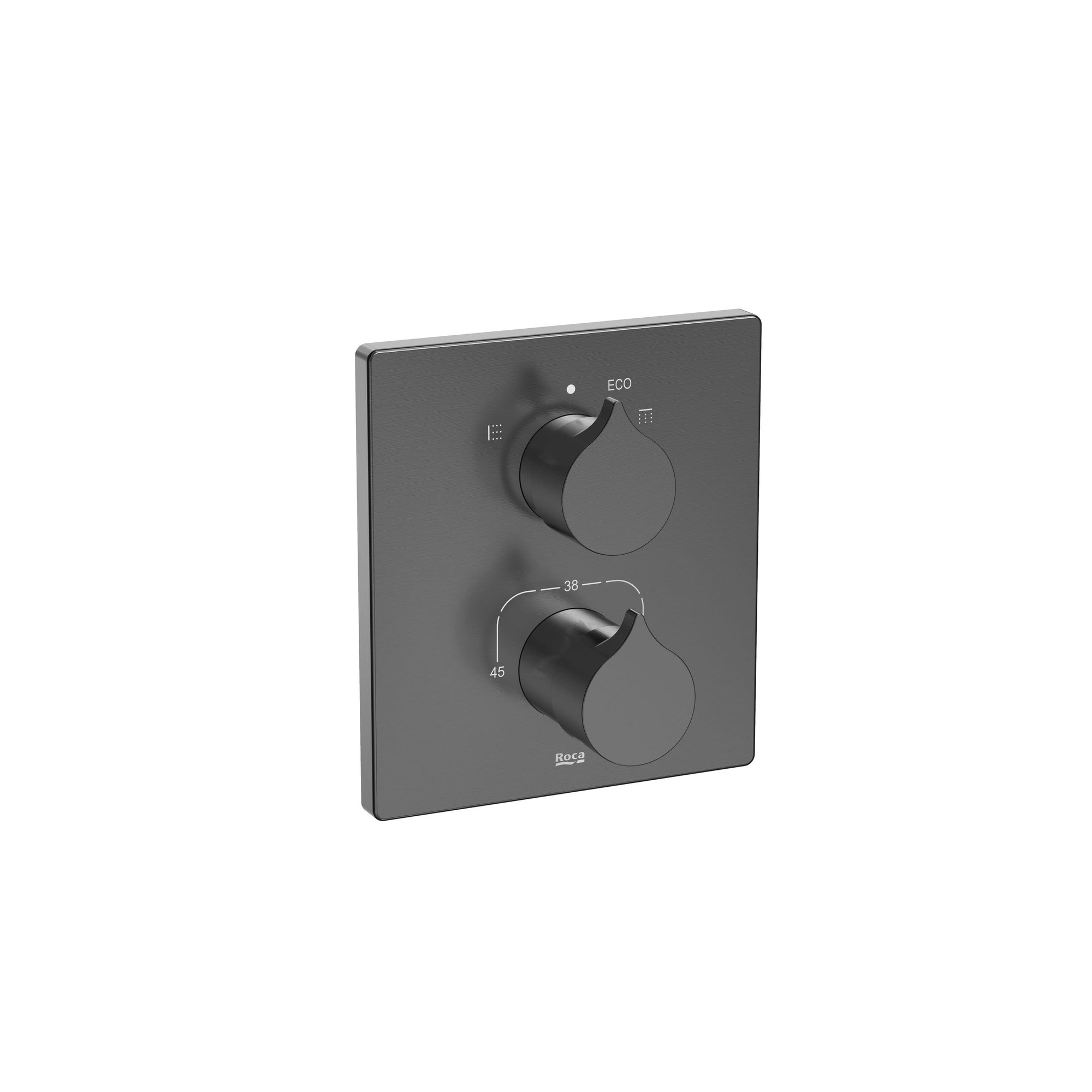 Roca Insignia Termostatik Ankastre Banyo Bataryası PVD Everlux Fırçalaı Titanyum Siyah (Rocabox ile Çalışır 525869403) A5A0C3ANM0