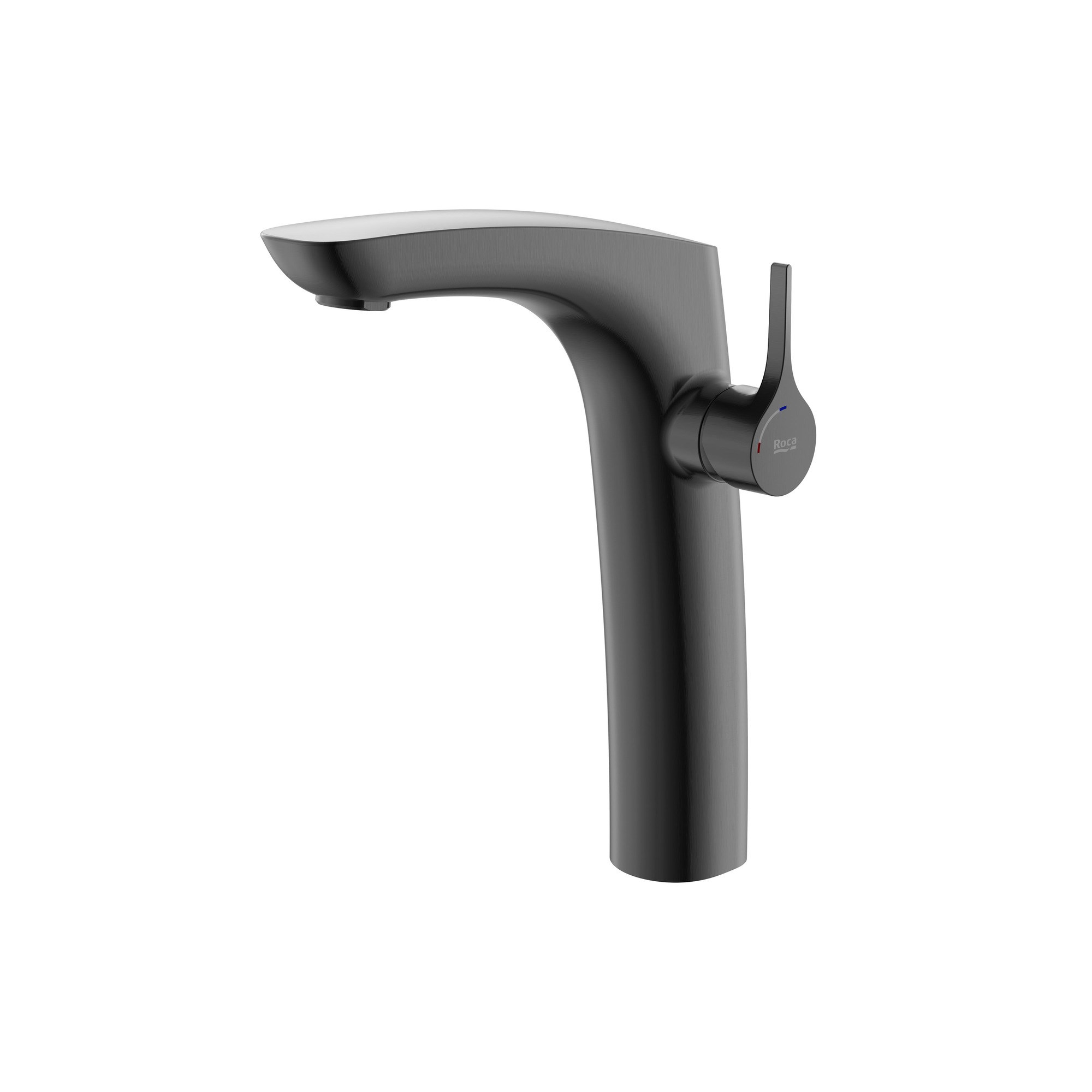 Roca Insignia Yüksek Lavabo Bataryası PVD Everlux Fırçalı Siyah, Cold Start, Click-Clack Sifonlu A5A3C3ANM0