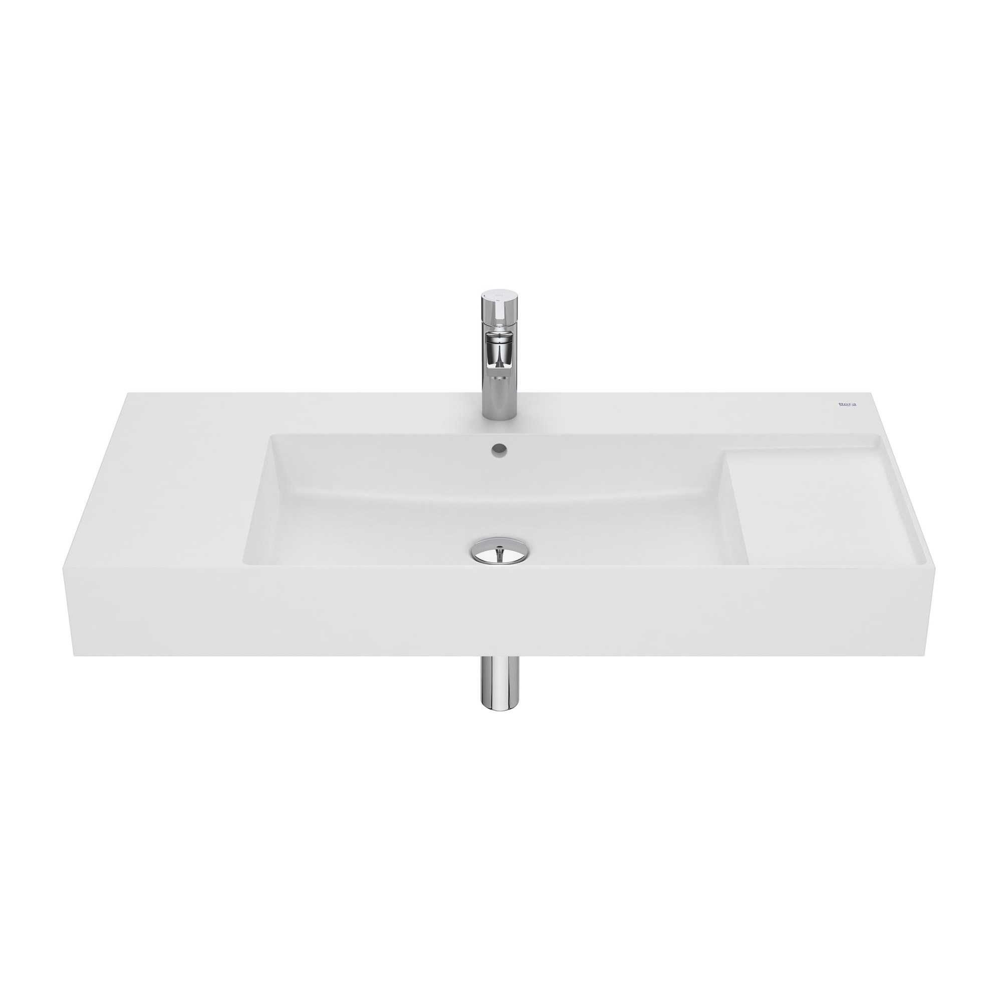 Roca Inspira FINECERAMIC® Asma Lavabo Mat Beyaz 1000 x 490 mm A32752A620