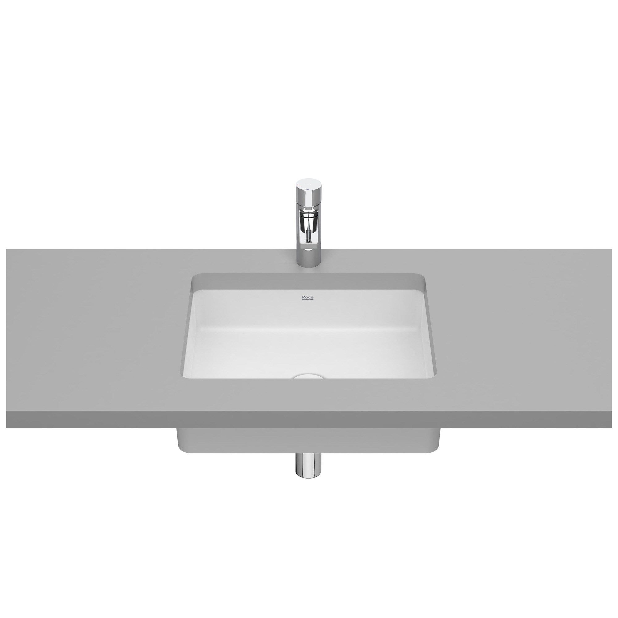 Roca Inspira FINECERAMIC® Tezgah Altı Lavabo Mat Beyaz 495 x 390 mm A327536620