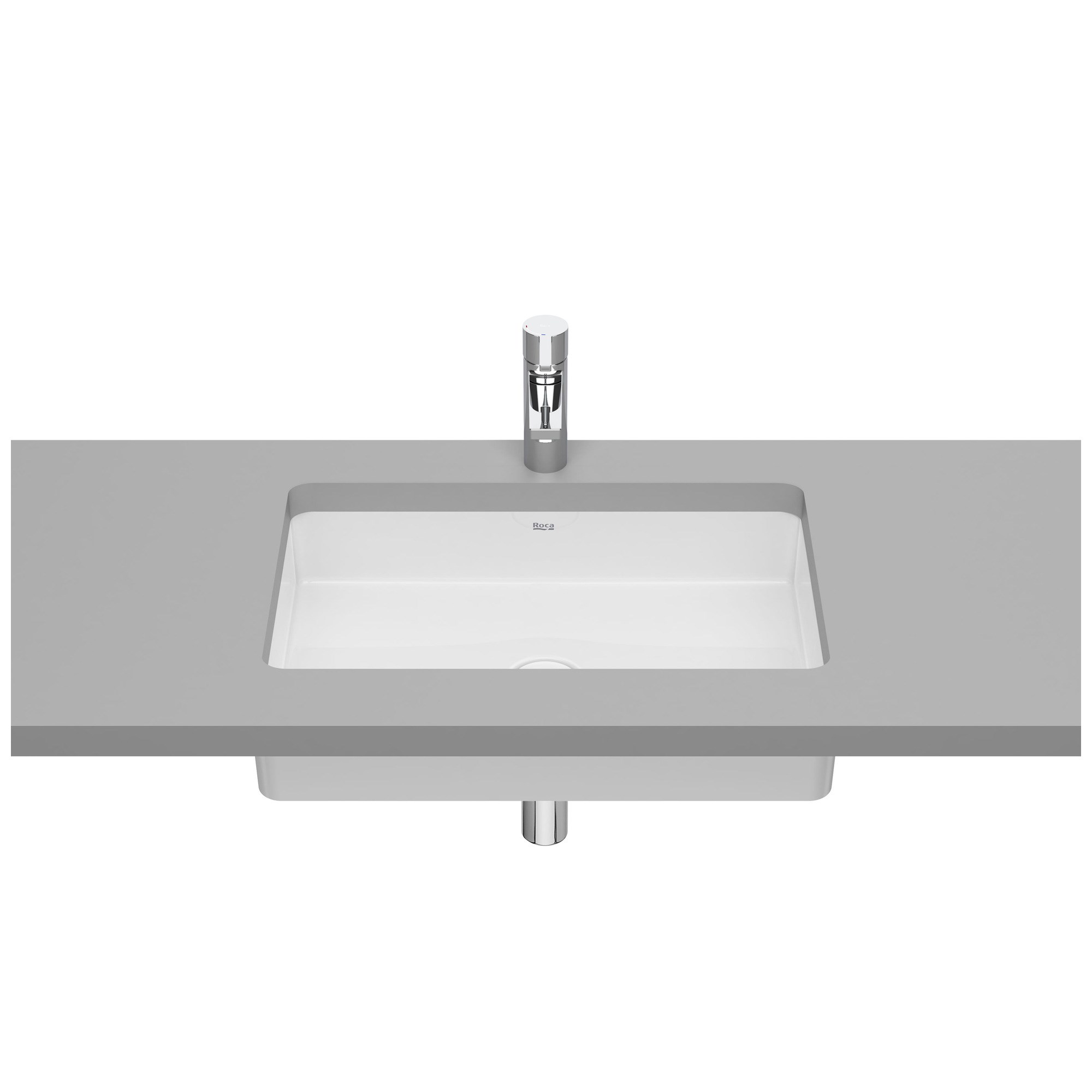 Roca Inspira FINECERAMIC® Tezgah Altı Lavabo Beyaz 605 x 390 mm A327535000
