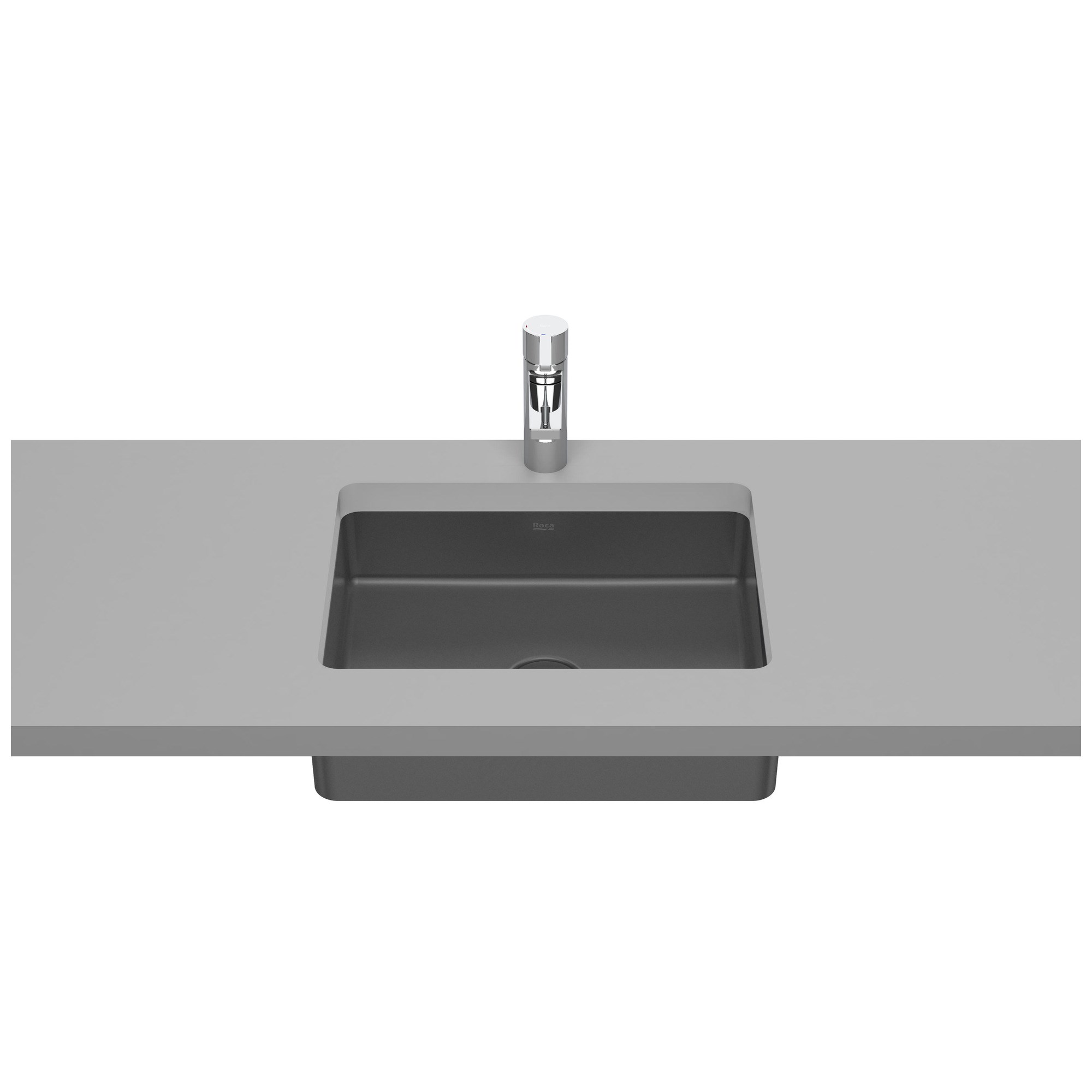 Roca Inspira FINECERAMIC® Tezgah Altı Lavabo Onyx (Mat Siyah) 495 x 390 mm A327536640