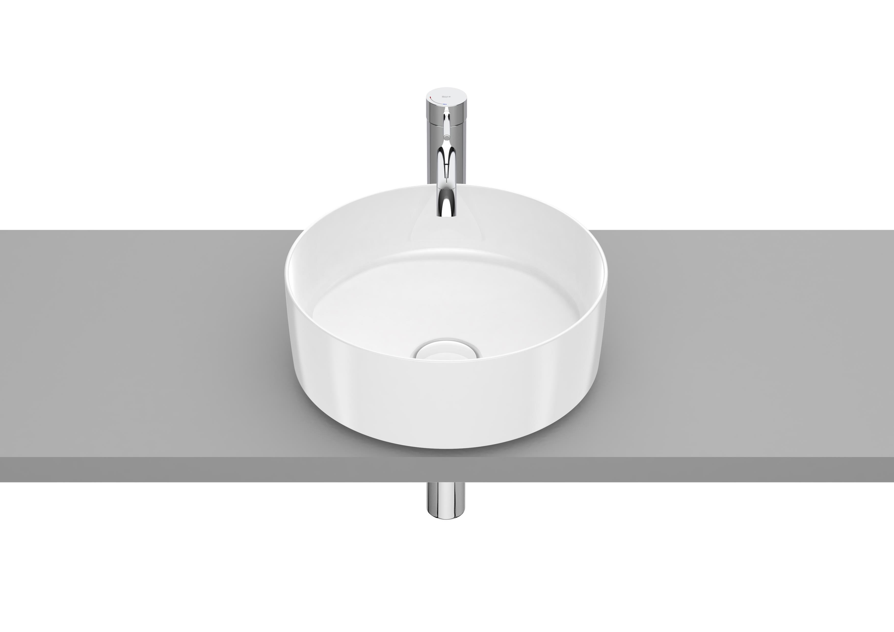 Roca Inspira Round FINECERAMIC® Tezgah Üstü Lavabo Beyaz ø 370 mm A327523000 - A327523000
