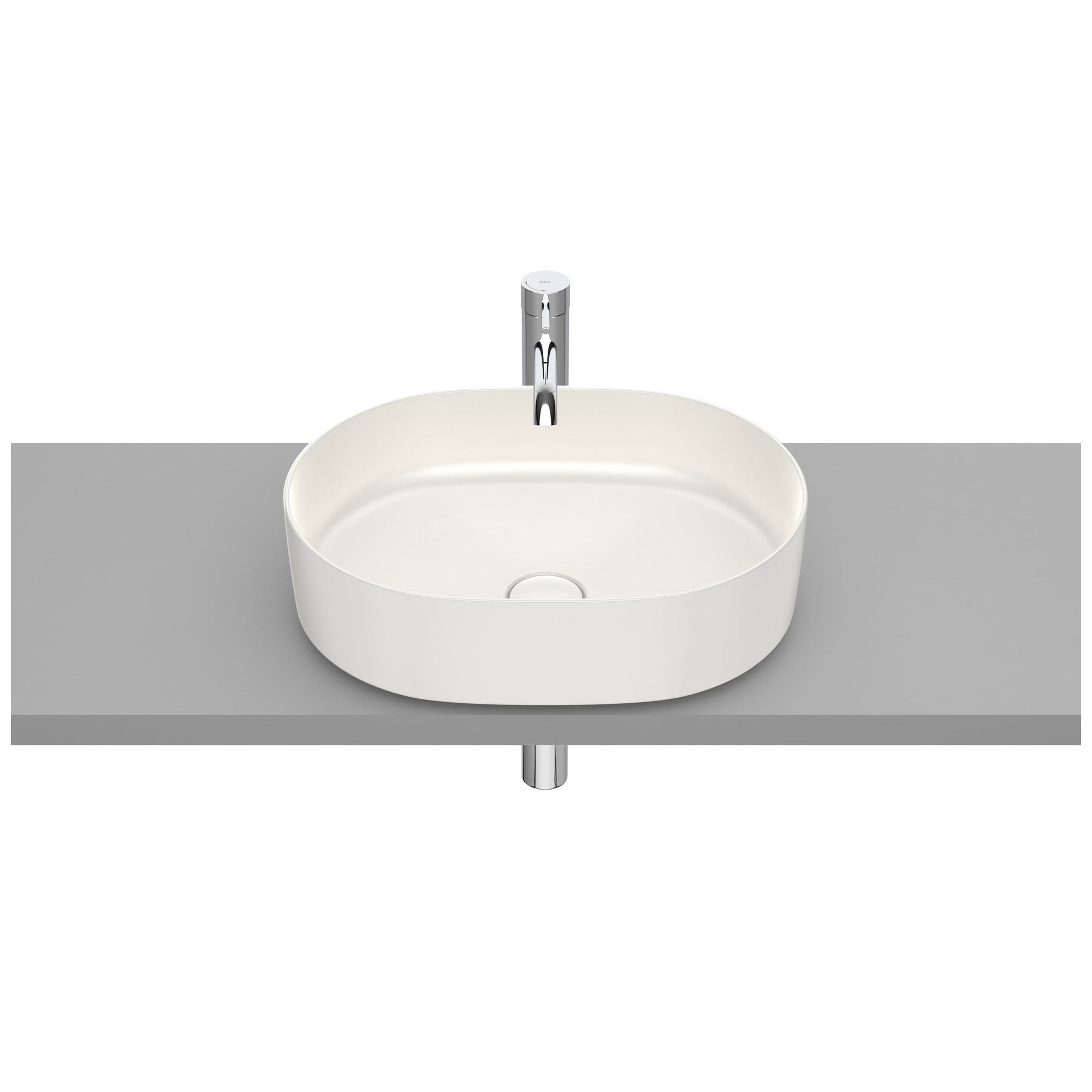 Roca Inspira Round FINECERAMIC® Tezgah Üstü Lavabo Bej ø 500 mm A327520650
