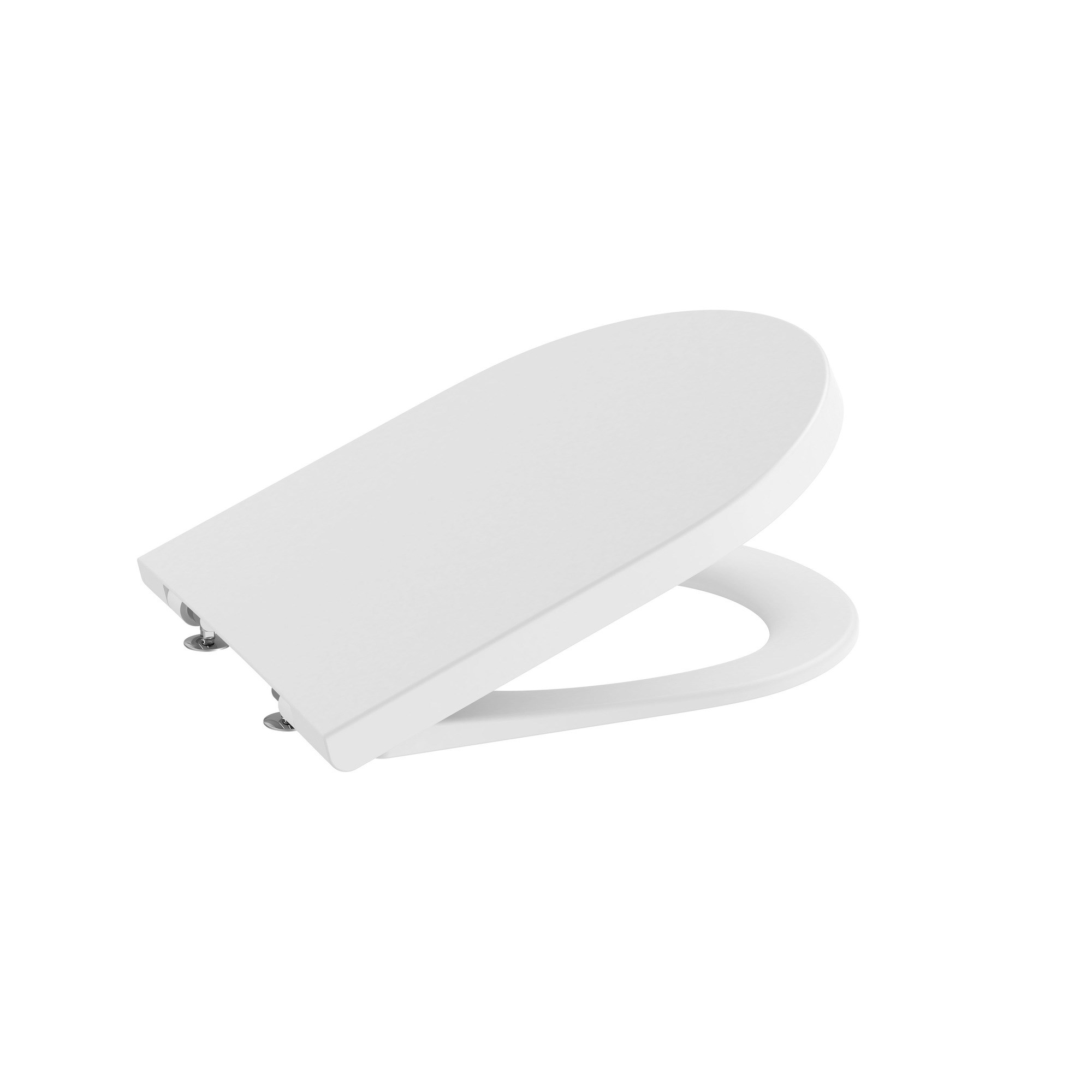 Roca Inspira Round SUPRALIT® Klozet kapağı, Mat Beyaz, Yavaş Kapanır A80152262B