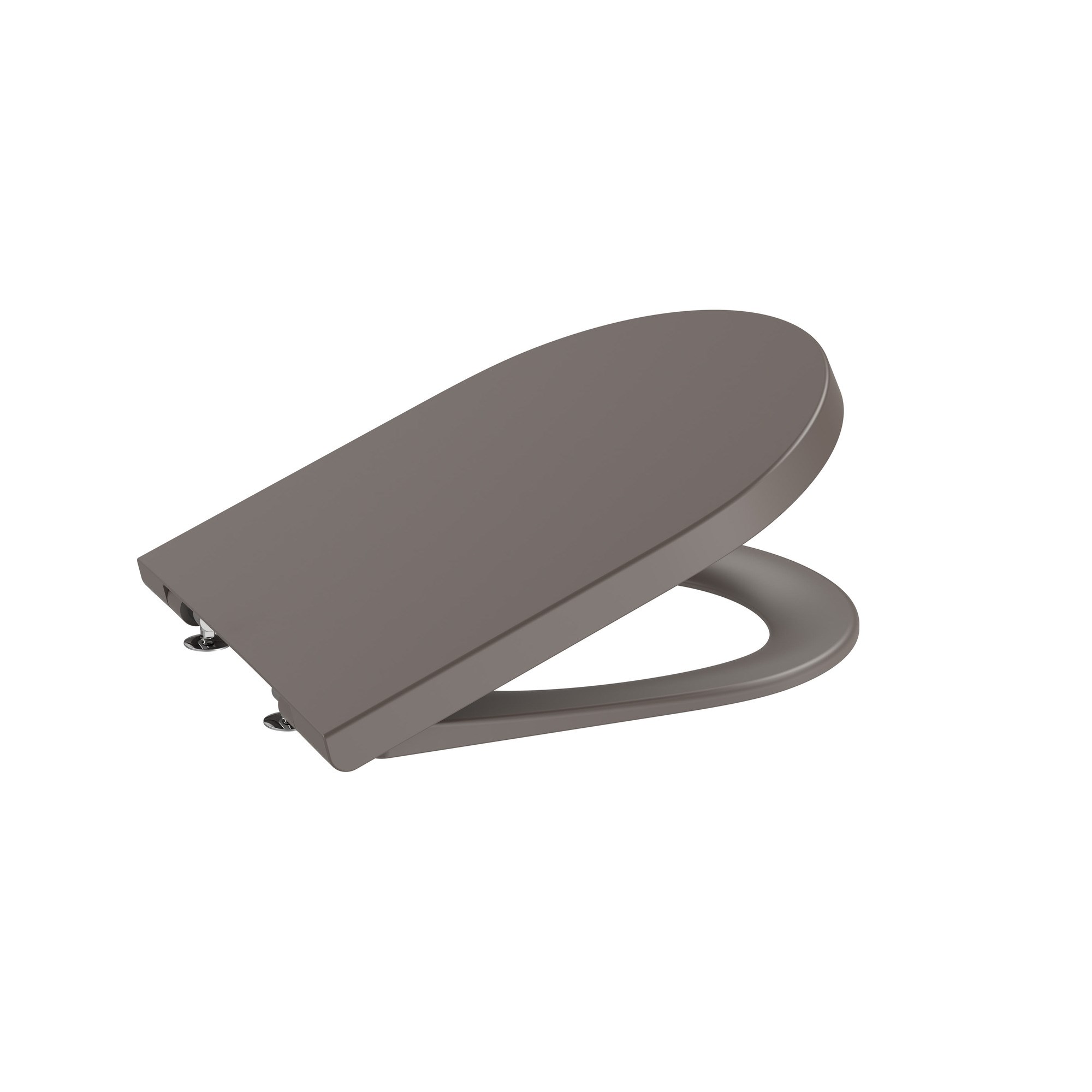 Roca Inspira Round SUPRALIT® Klozet kapağı, Kahve, Yavaş Kapanır A80152266B