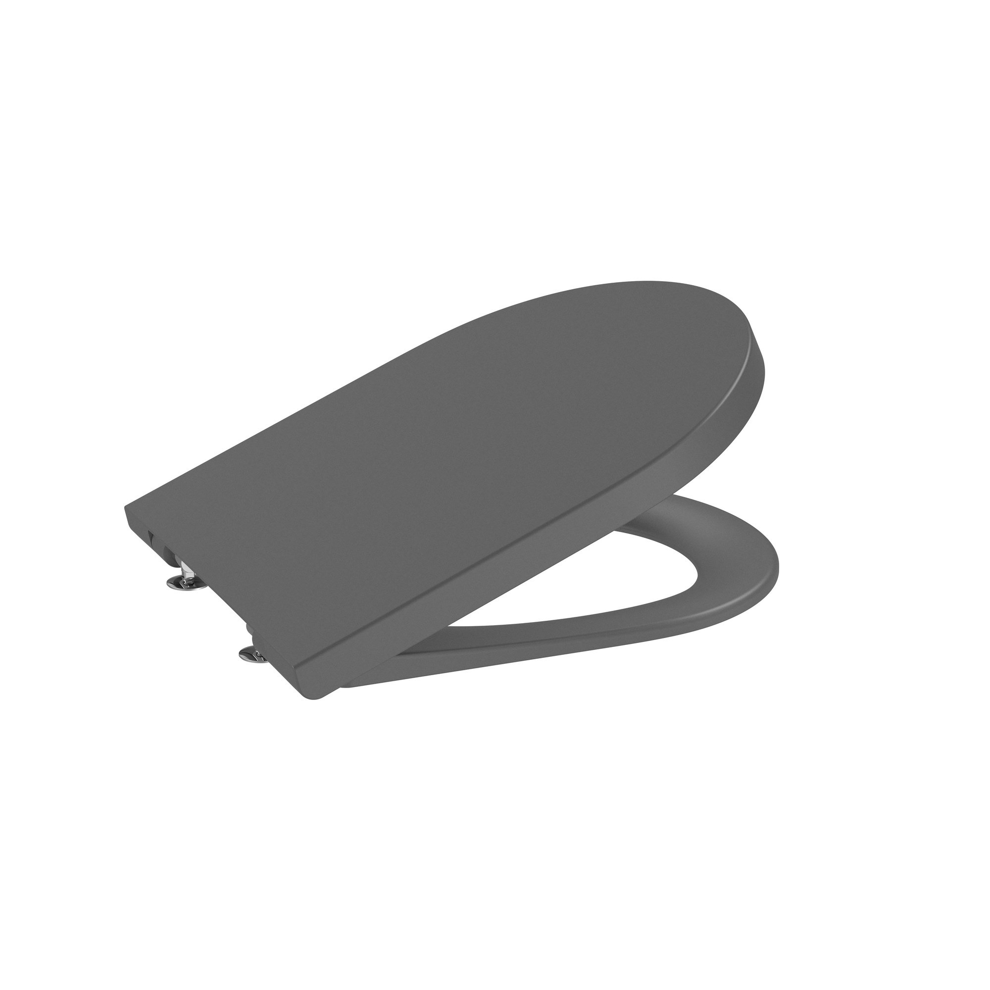Roca Inspira Round SUPRALIT® Klozet kapağı, Onyx (Mat Siyah), Yavaş Kapanır A80152264B